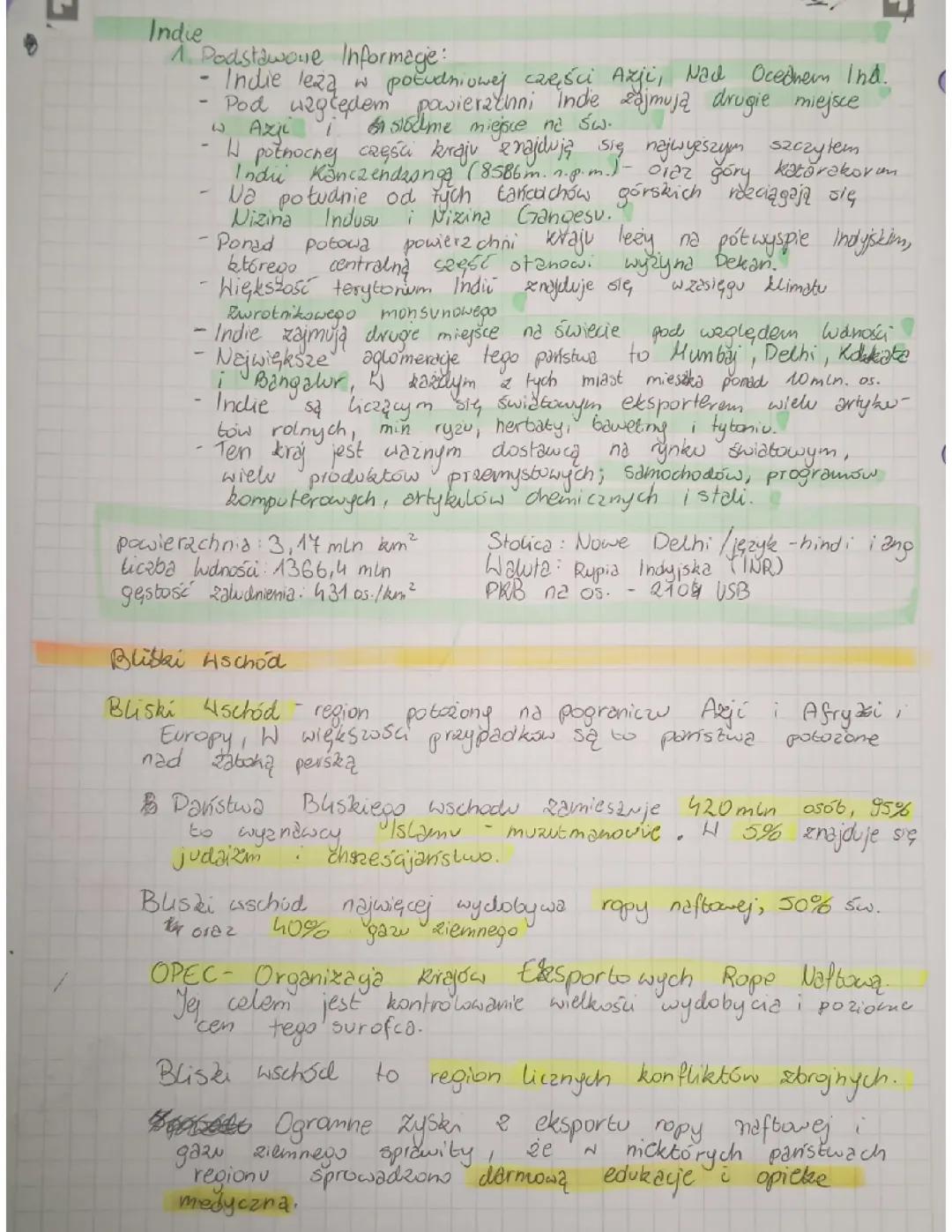 Azja – Japonia, Chiny, Indie i Bliski Wschód