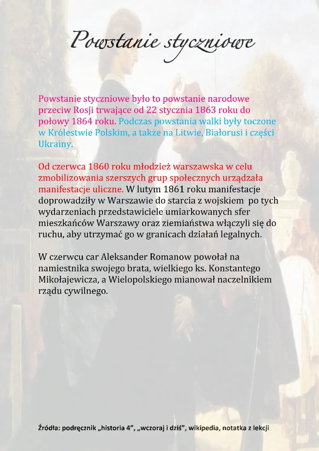 Powstanie styczniowe 