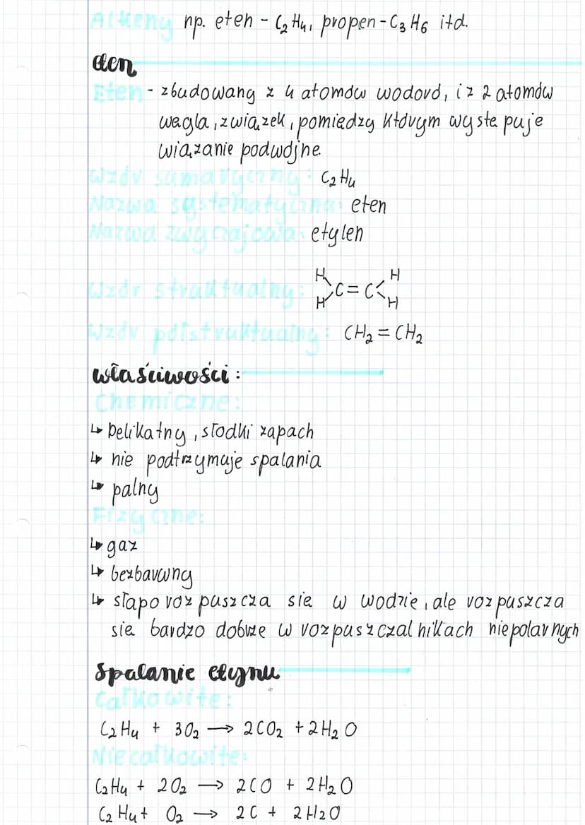 Chemia
teny-weglowodovy nienasycone, w któvých
pomiędzy atomami wegla maja.
wiązania
Alhany
wazor ogoing athenow :
wybr
с на
1 h = 3
(2) n=5