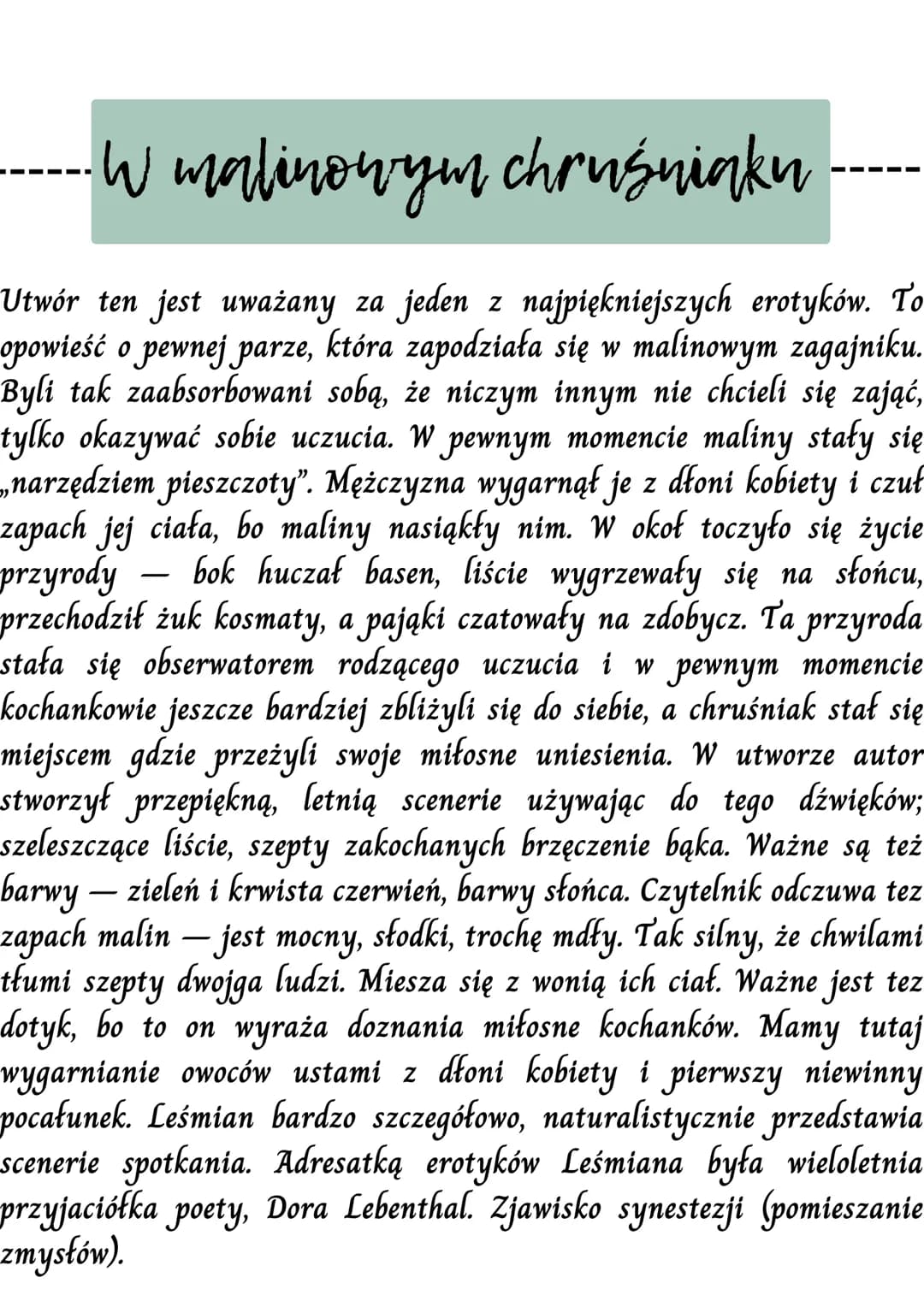 гапиват парварен
ifresbered
Topielec
Dusiotek
W malinowym chruśniaku
ruhzəmaza
żołnierz Biografin
Leśmian to poeta, krytyk, prawdziwe nazwis