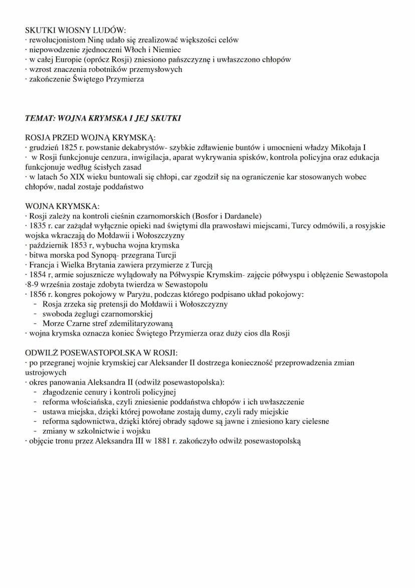 TEMAT: KONGRE WIEDEŃSKI
EUROPA PO WOJNACH NAPOLEOŃSKICH:
wiosna 1814r. VI koalicja wkracza do Francji, królem zostaje ogłoszony Ludwik XVIII