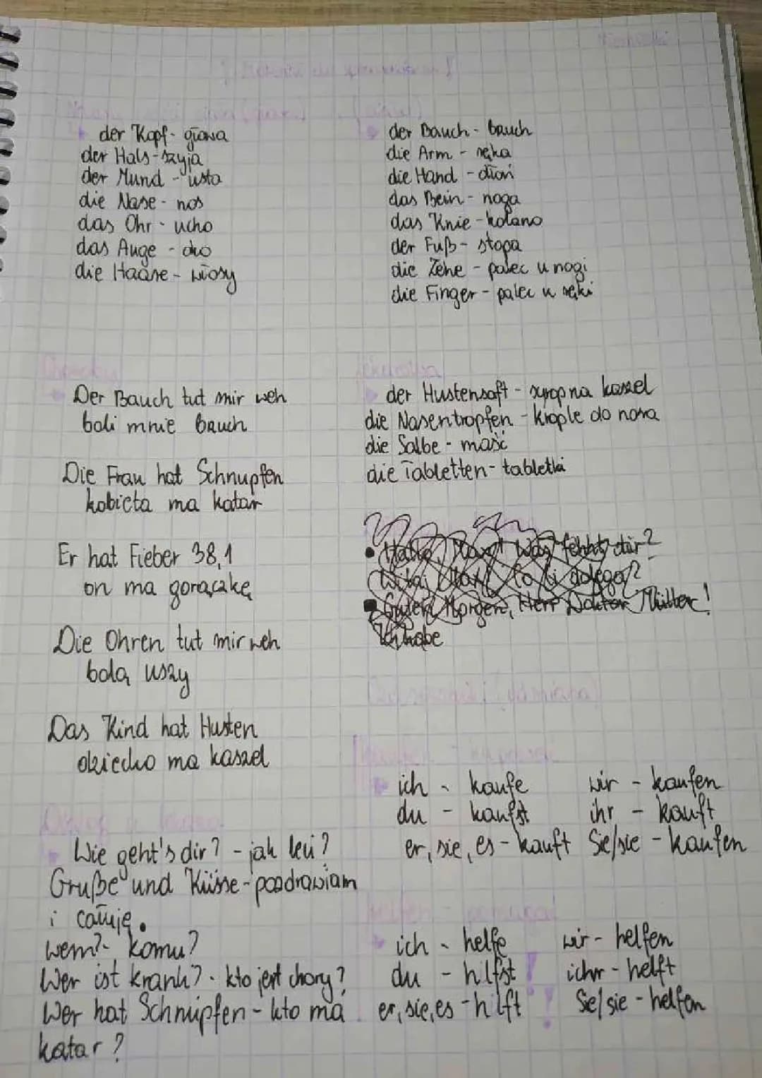 Sprawdzian Niemiecki Klasa 8 Dział 4 - Quizy i Zdrowie