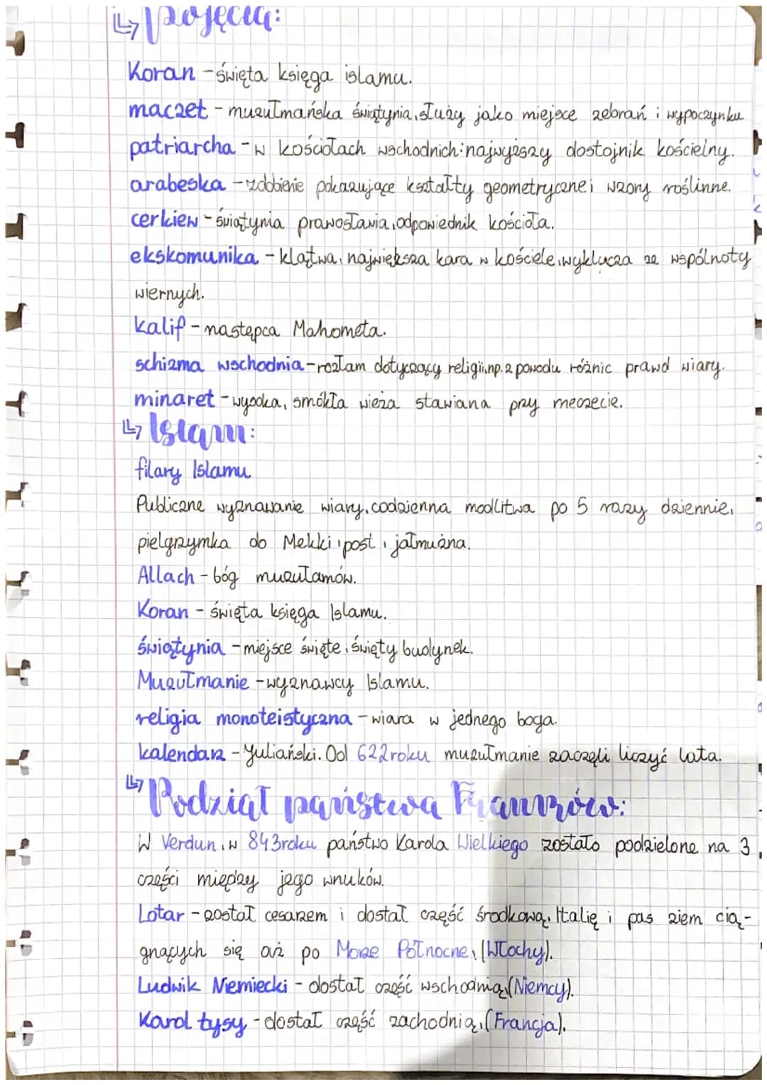 1
+
D
D
historia pozgari
Średniowiecza
↳ vrim byli?
Machomet - około 610 roku ogłositiże dostał objawień od anioła
Gabrielai został prorokie