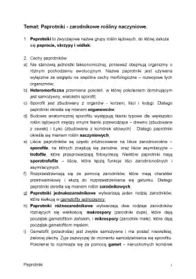 Know Paprotniki - zarodnikowe rośliny naczyniowe.  thumbnail