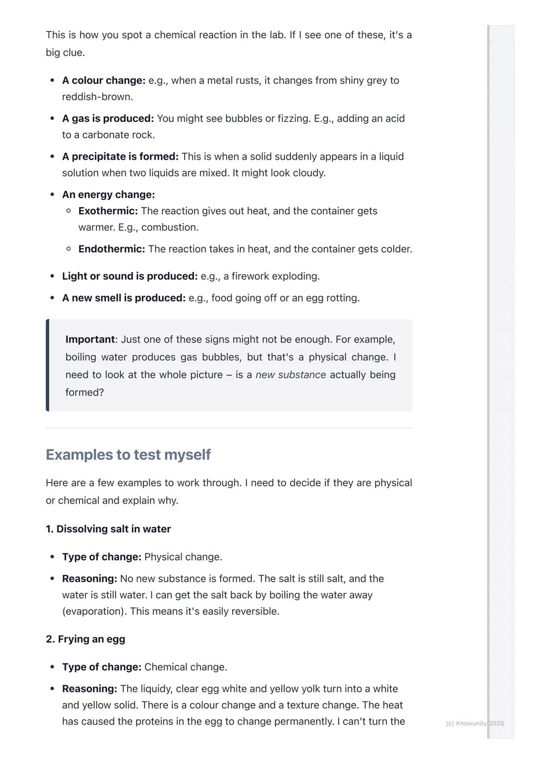 # Chemical vs. Physical
Changes

An introduction to physical and chemical changes

Everything in the world is made of matter, and matter can