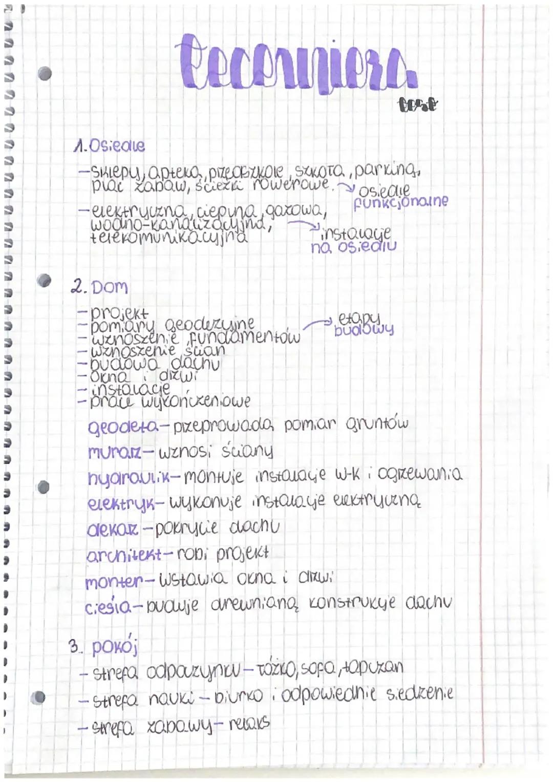 Technika - Klasa 6: Sprawdzian Informacje