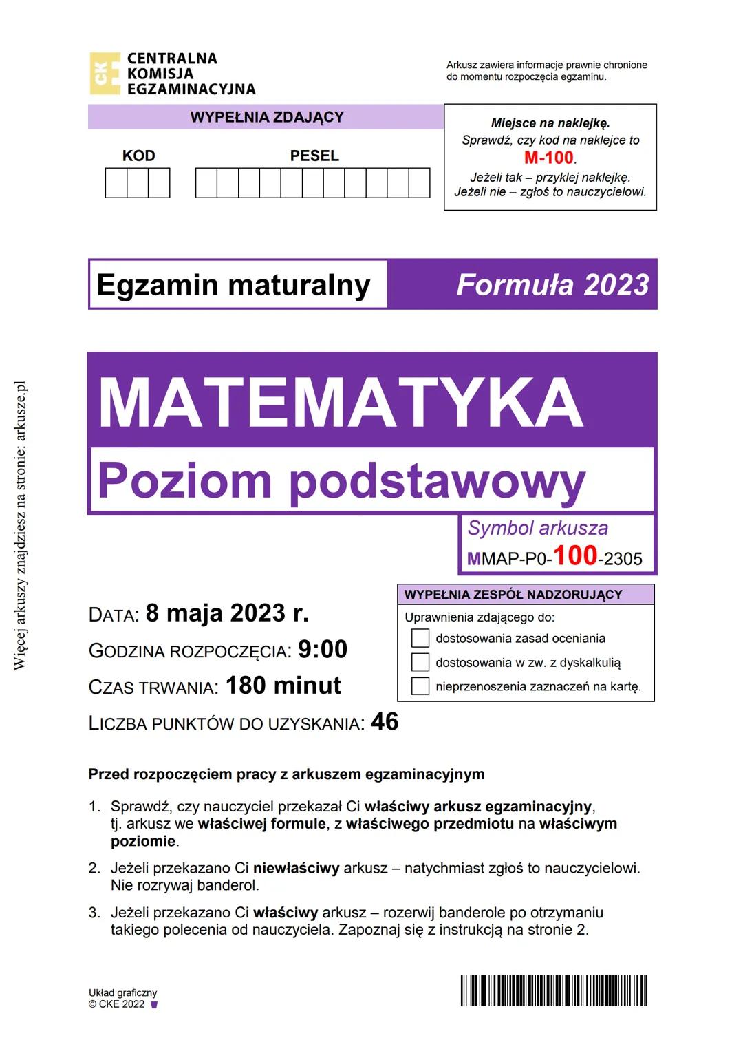 Jak przygotować się do egzaminu maturalnego z matematyki 2023 - instrukcje i zasady