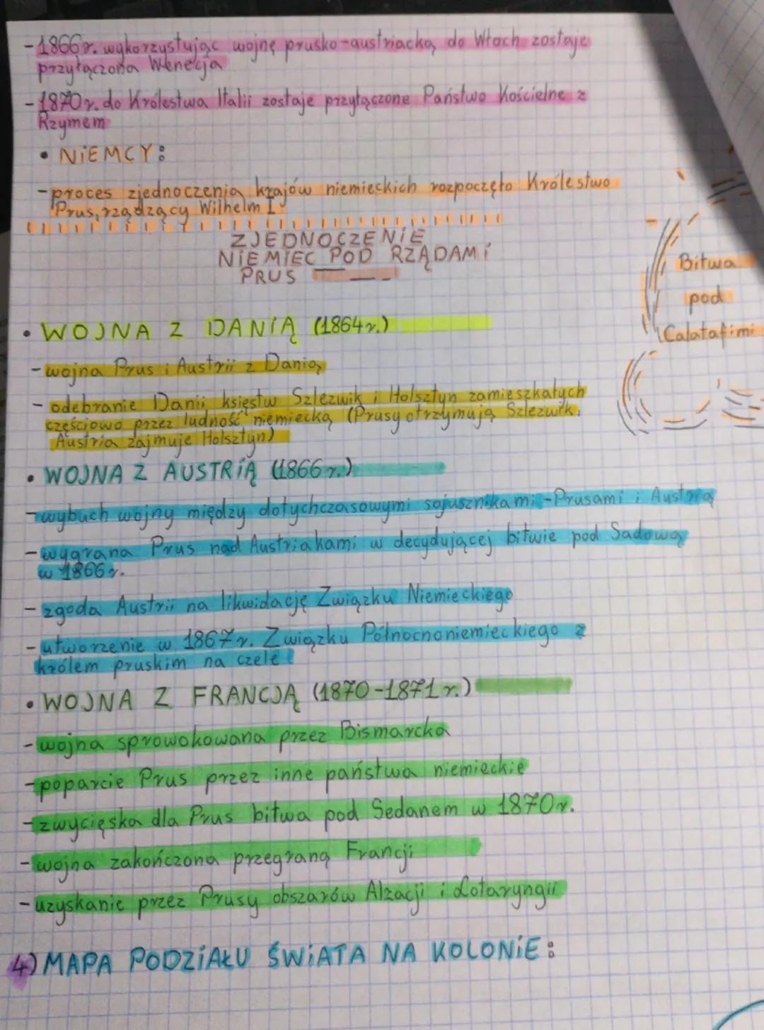 historia
DZIAŁ III
1) PRZYCZYNY i SKUTKI WYBUCHU WOJNY SECESYJNEJ:
•PRZYCZYNY:
- niewolnictwo
- vozbieżność między stanami południowymi a pó