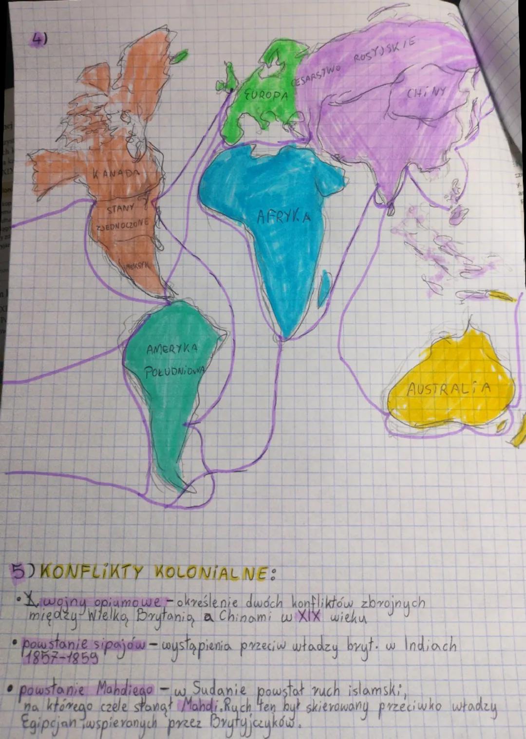 historia
DZIAŁ III
1) PRZYCZYNY i SKUTKI WYBUCHU WOJNY SECESYJNEJ:
•PRZYCZYNY:
- niewolnictwo
- vozbieżność między stanami południowymi a pó