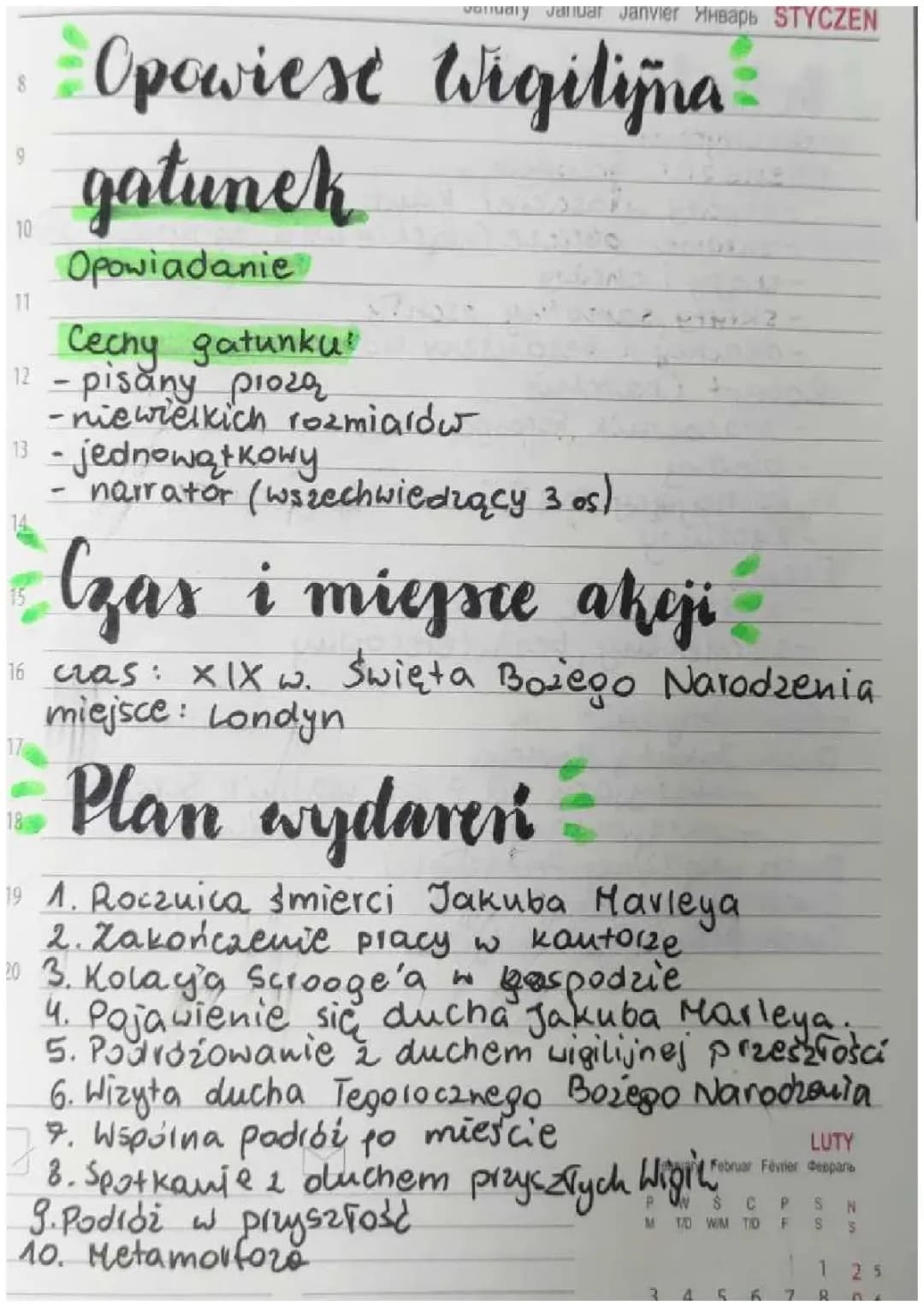 Opowieść wigilijna opracowanie. E8
