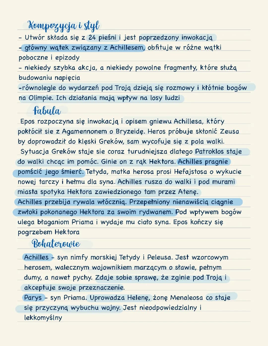 Iliada - Streszczenie i O czym Opowiada