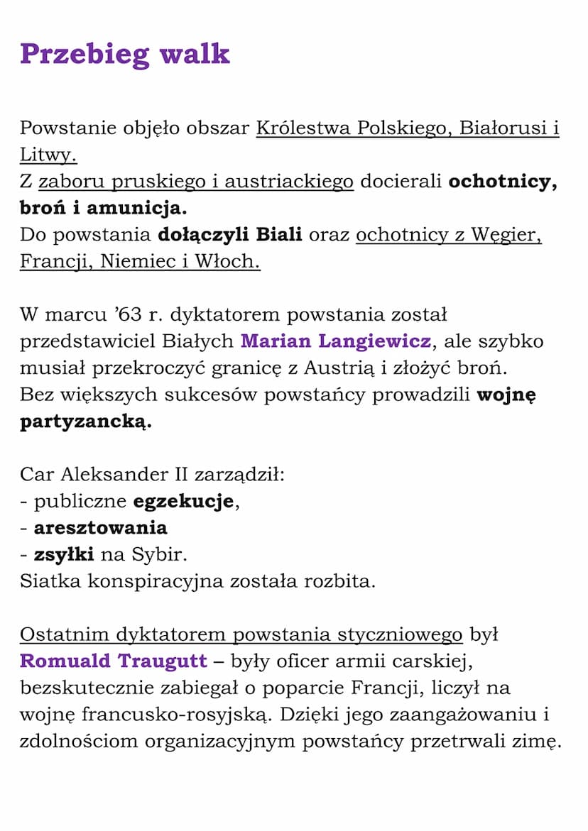 Ziemie polskie po Wiośnie
Ludów
1.Powstanie styczniowe
Ziemie polskie przed powstaniem
Zabór pruski
Hasło „praca organiczna” – uważano naród
