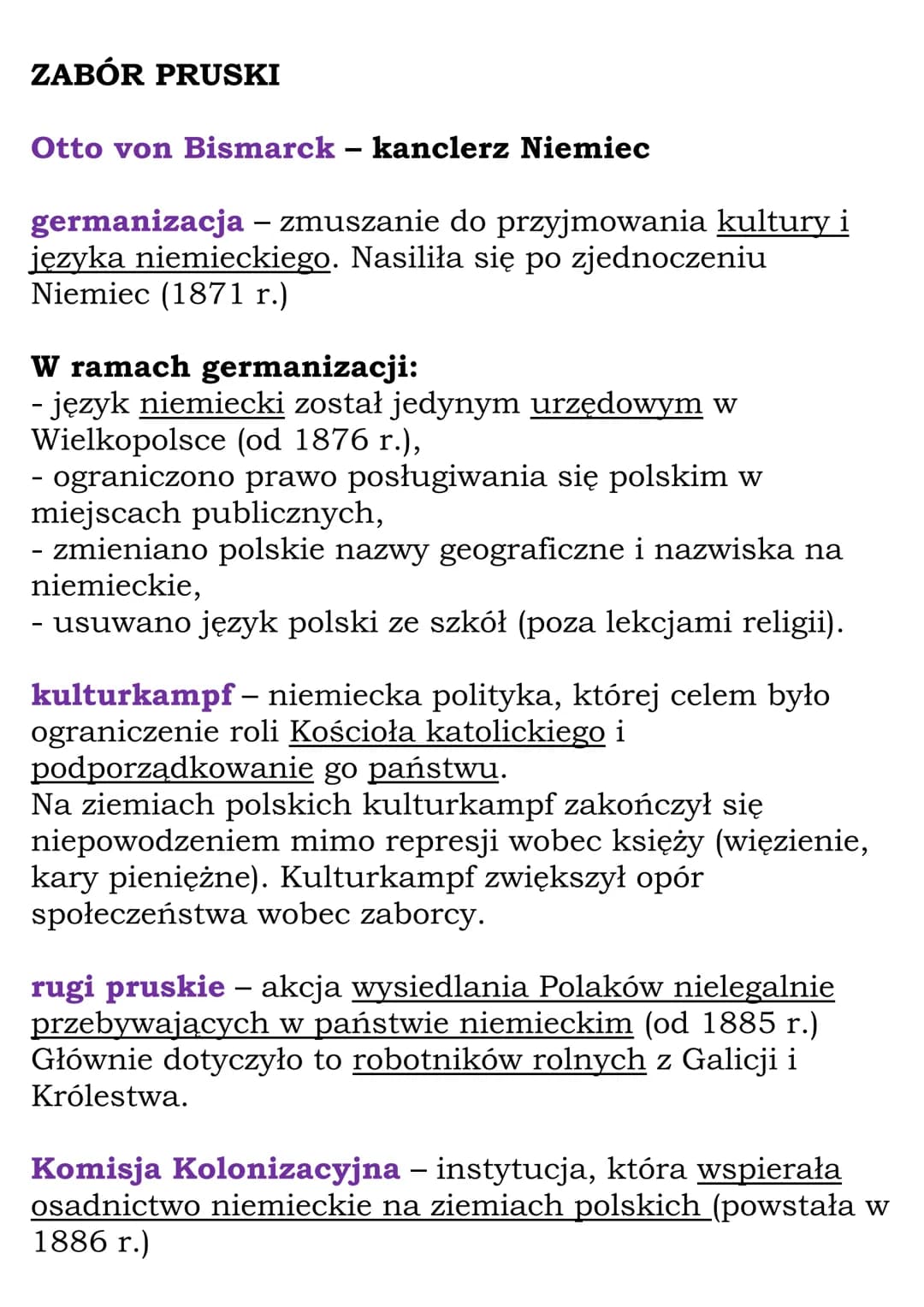 Ziemie polskie po Wiośnie
Ludów
1.Powstanie styczniowe
Ziemie polskie przed powstaniem
Zabór pruski
Hasło „praca organiczna” – uważano naród