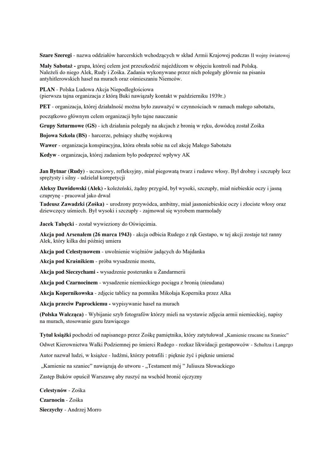 1. Kto napisał „Kamienie na szaniec"?
„Kamienie na szaniec" napisał Aleksander Kamiński.
2. Ile stron mają „Kamienie na szaniec"?
„Kamienie 