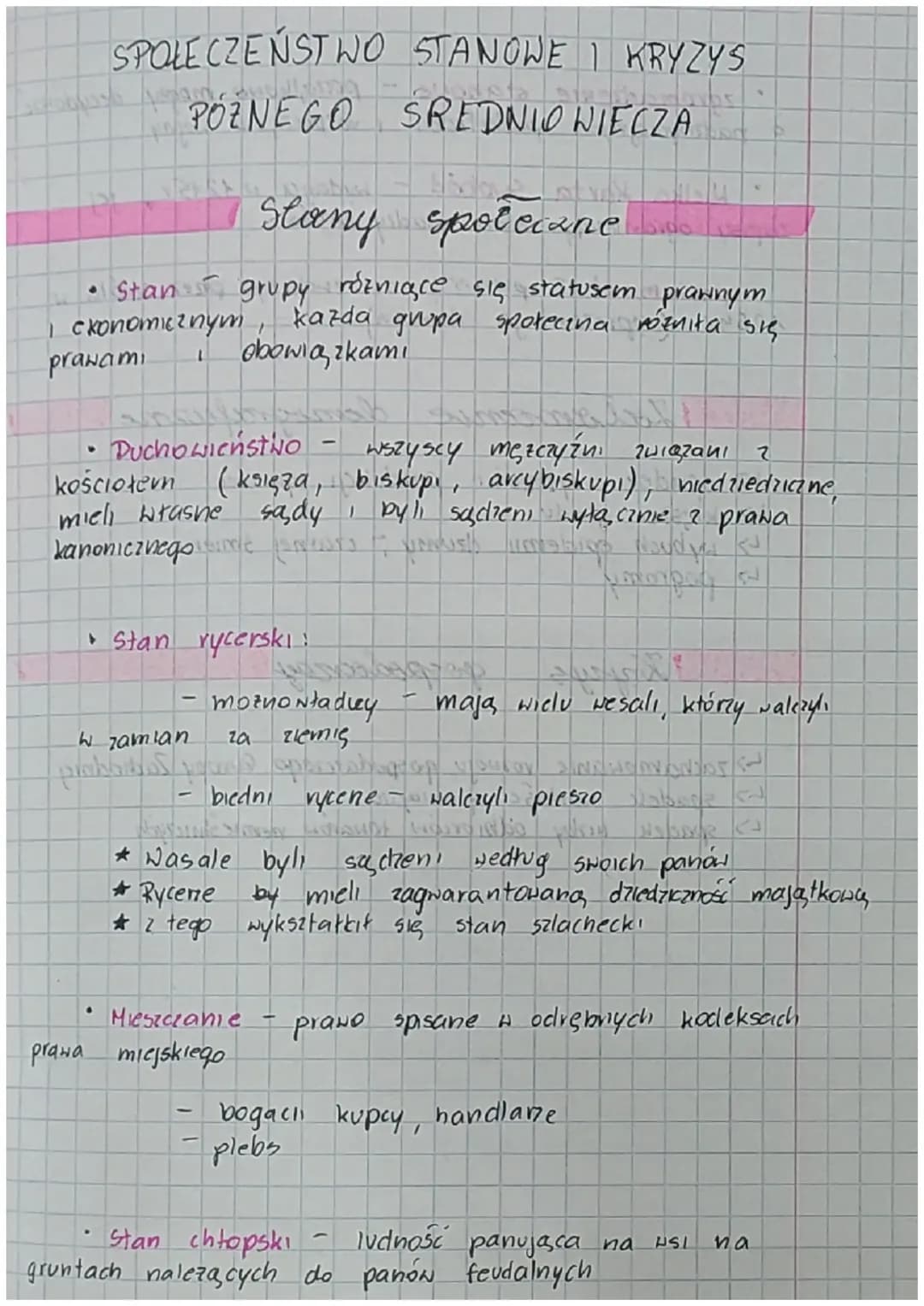 Społeczeństwo stabowe i kryzys późnego średniowiecza