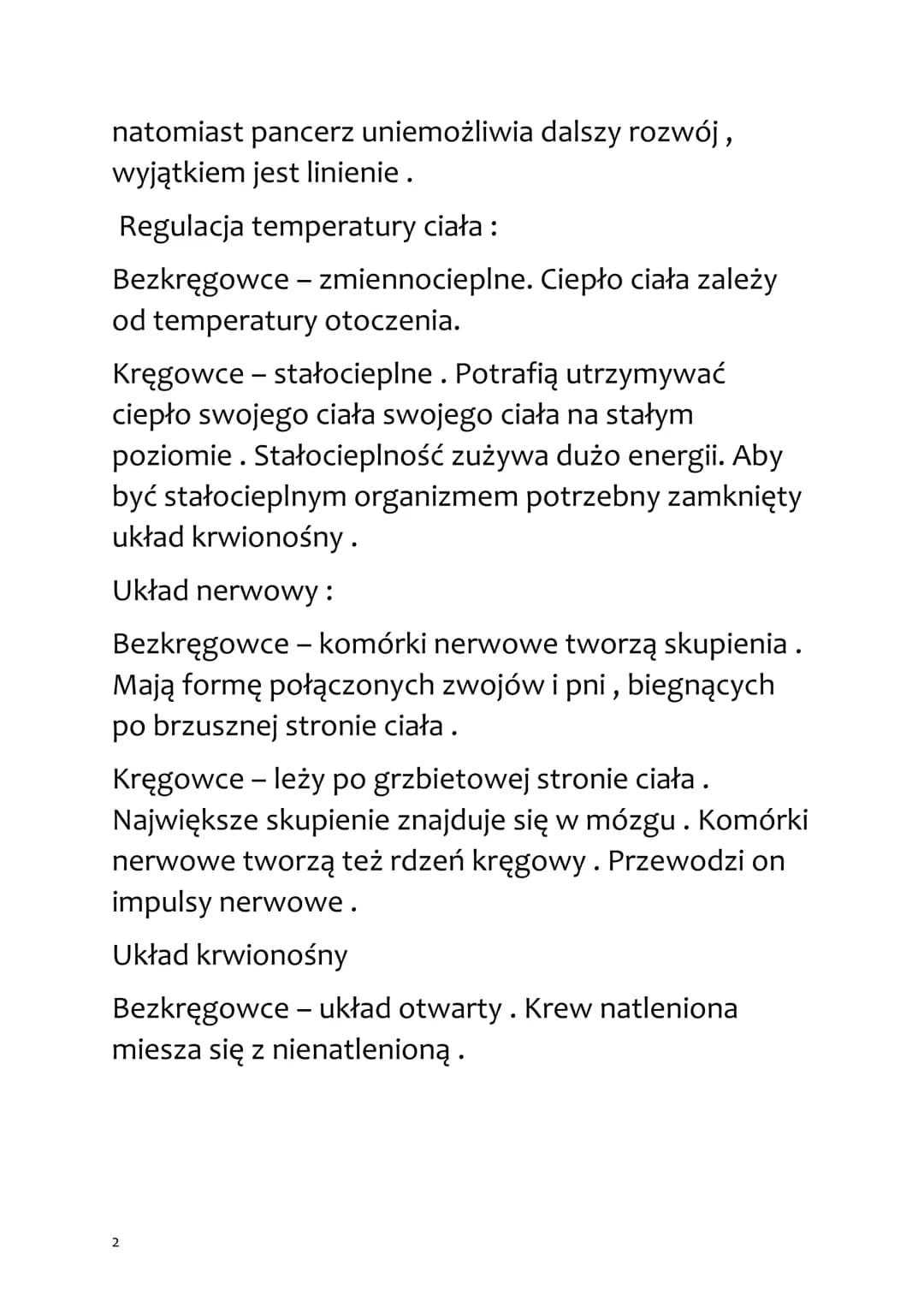 Biologia
Świat kręgowców
PORÓWNANIE BEZKRĘGOWCÓW I KRĘGOWCÓW
Kręgowce posiadają kręgosłup. Za pokrycia ciała
kręgowców odpowiada skóra. Zewn