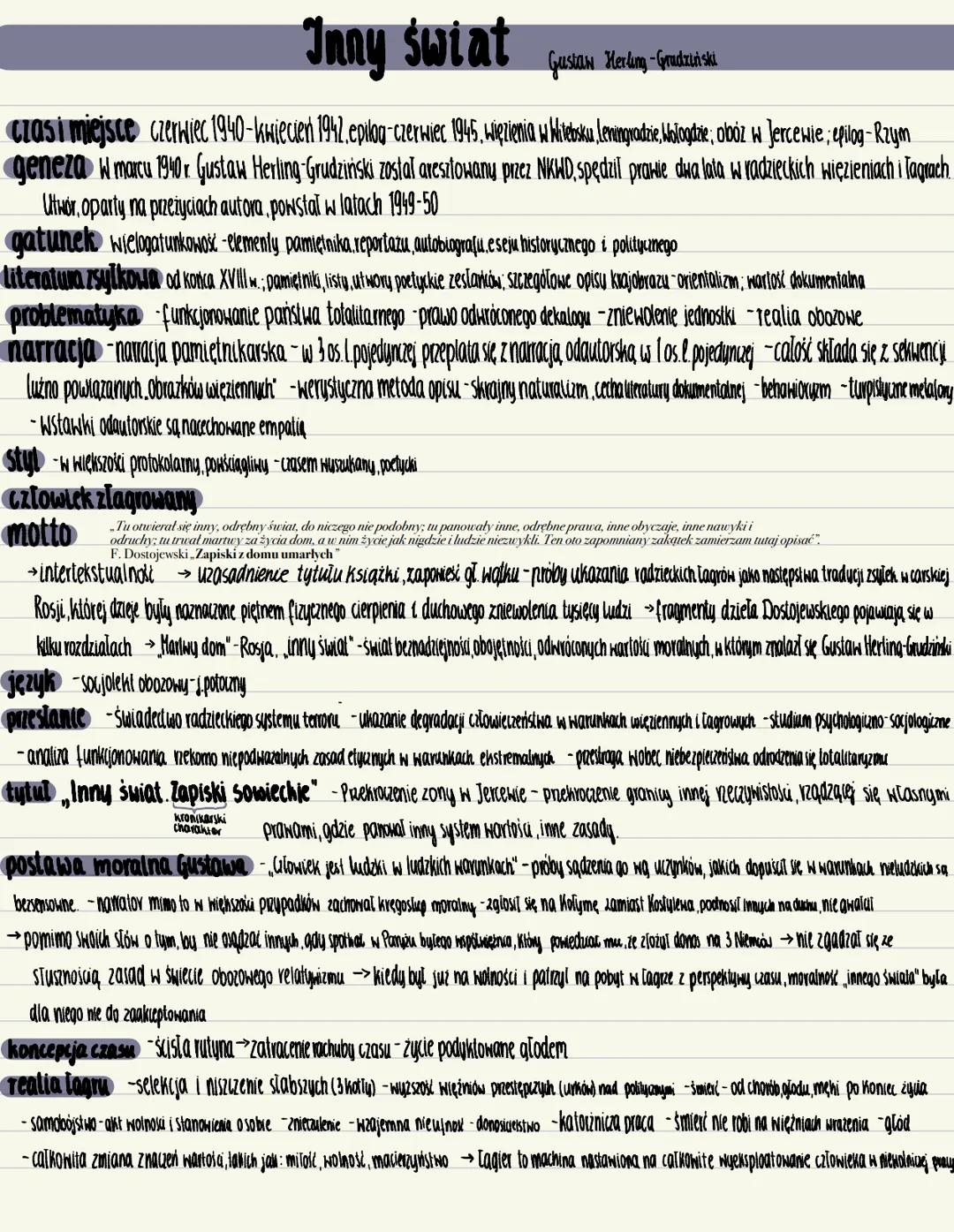 Inny świat. Zapiski sowieckie - Gustaw Herling-Grudziński - wojna i okupacja