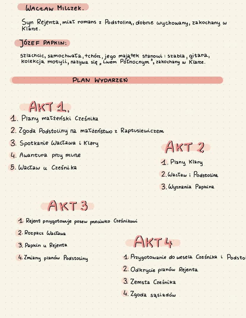 Zemsta
Rodzaj:
Dramat - Podział na sceny i akty, brak osoby mówiącej
Epoka :
Romantyzm-pojedynki, stroje, gościnność
Gatunek:
Komedia - komi