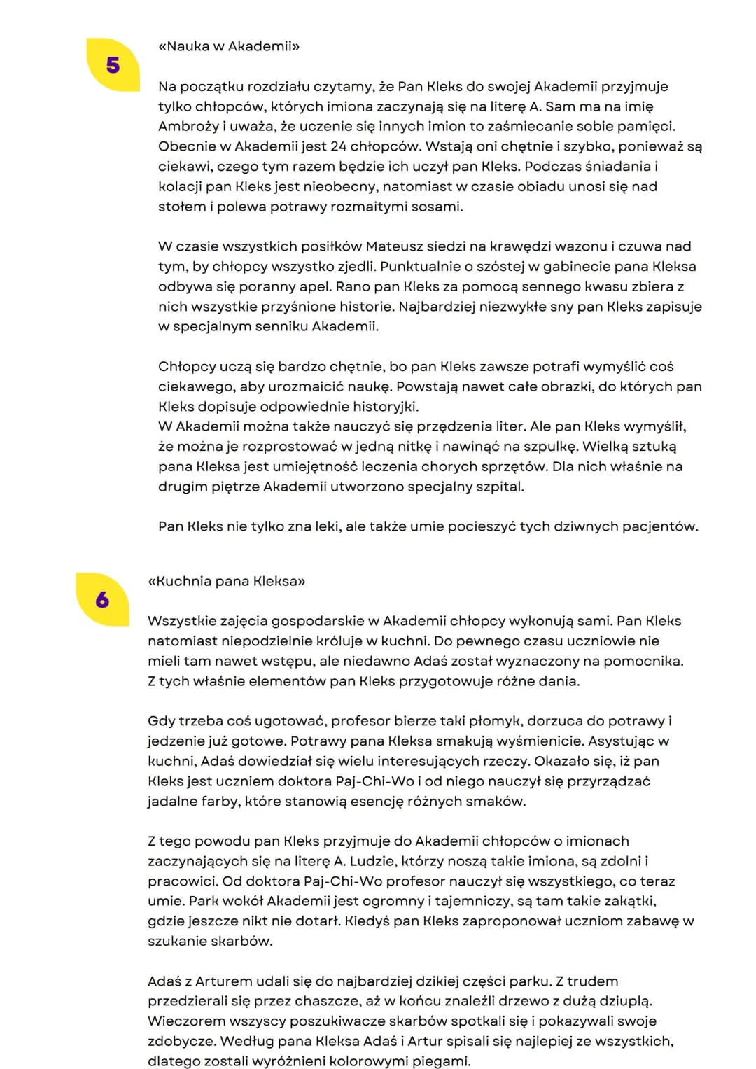 Akademia pana Kleksa
<<Ta oraz inne bajki»>
Na najwyższym piętrze pan Kleks przechowuje swoje sekrety. Nikt nie może tam
wejść, ponieważ sch