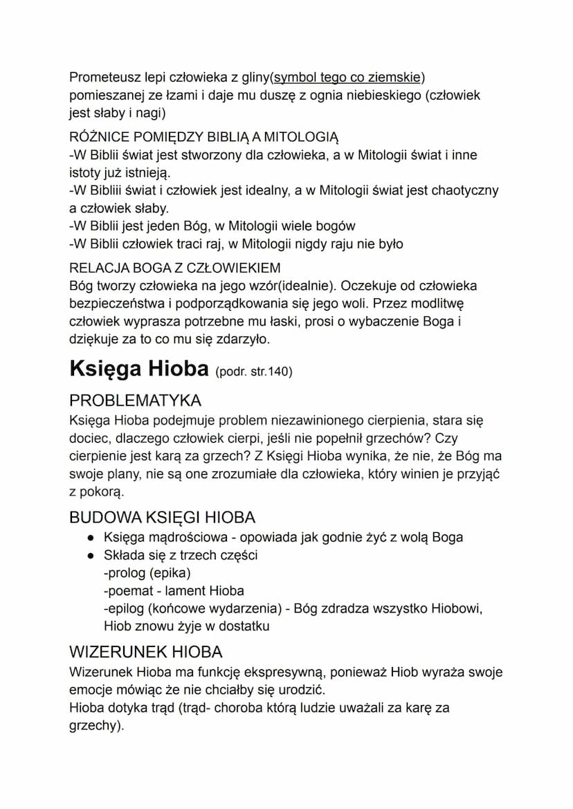 Biblia
STARY TESTAMENT
Został spisany w języku hebrajskim i aramejskim. Najstarszy zapis to
zapis z Księgi liczb, został spisany mniej więce
