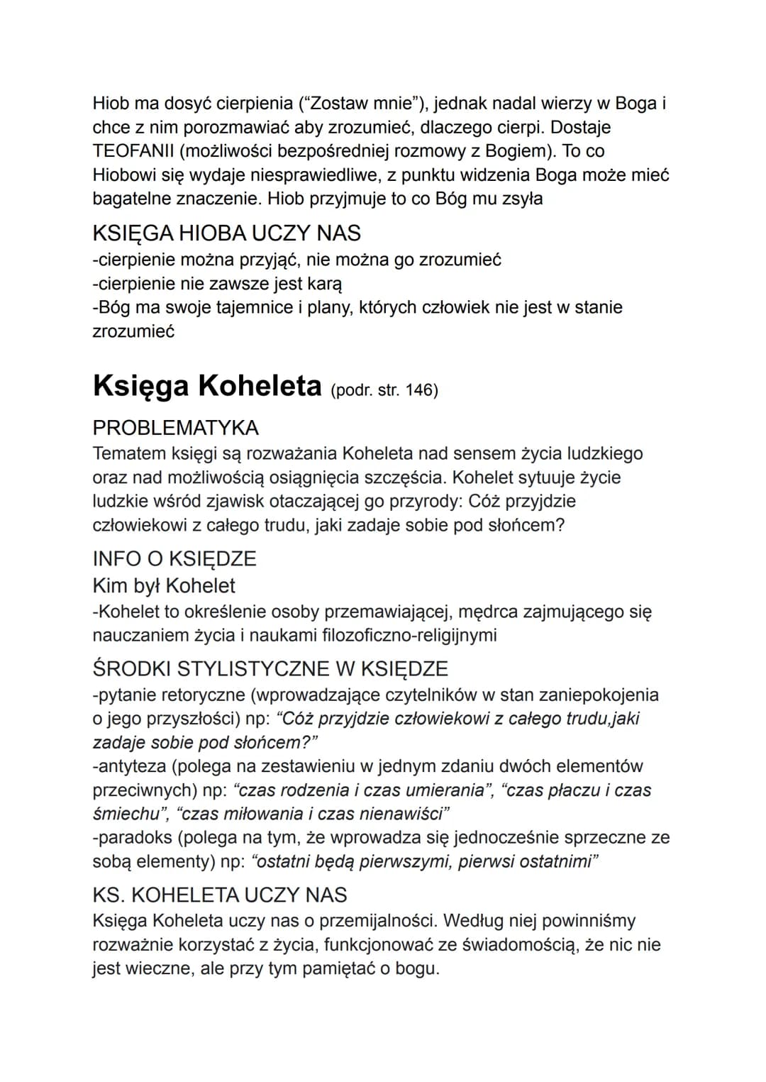 Biblia
STARY TESTAMENT
Został spisany w języku hebrajskim i aramejskim. Najstarszy zapis to
zapis z Księgi liczb, został spisany mniej więce