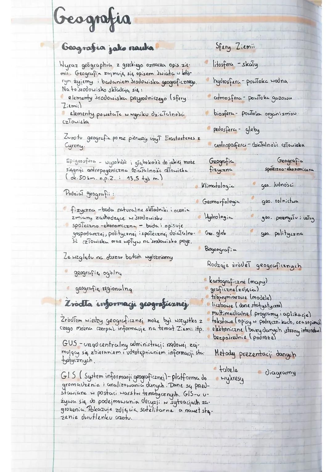 Obraz Ziemi - Geografia dla Liceum, Klasa 1