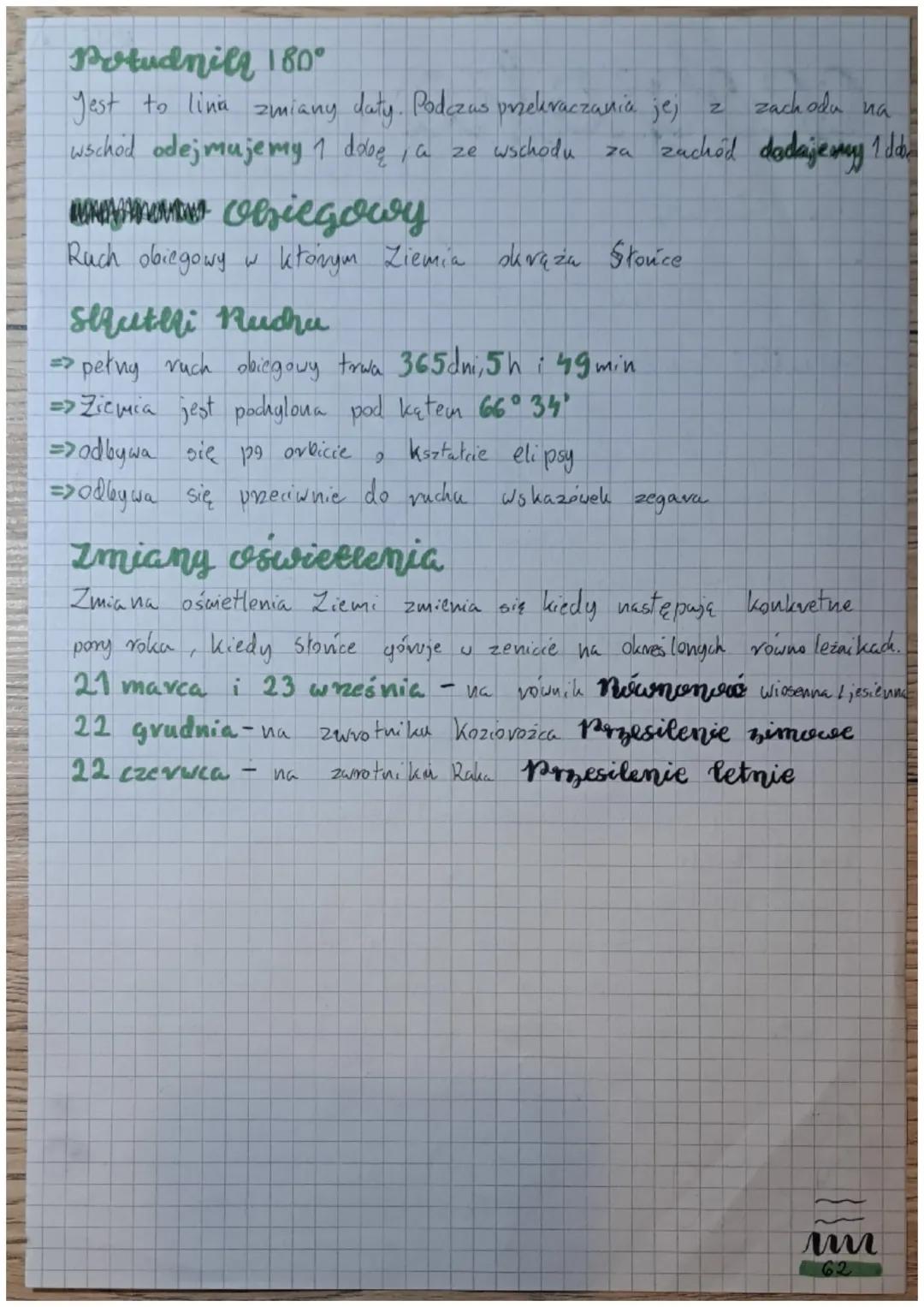 Geografia much obrotowy
ziemi
obrotowy
Ruch obrotowy Ziemi odbywa się
petny obrot to 360° w 24h czyli że
z zachodu
W
18.11.23
na wschód, jej
