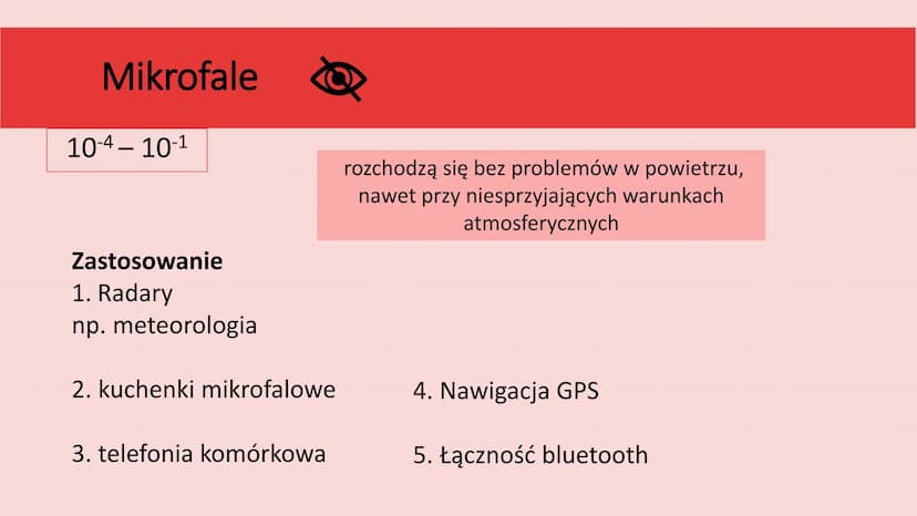 RODZAJE FAL
ELEKTROMAGNETYCZNYCH
I ICH ZASTOSOWANIA Czym są fale
elektromagnetyczne?
To fala, której źródłem mogą
być drgające ładunki
elekt