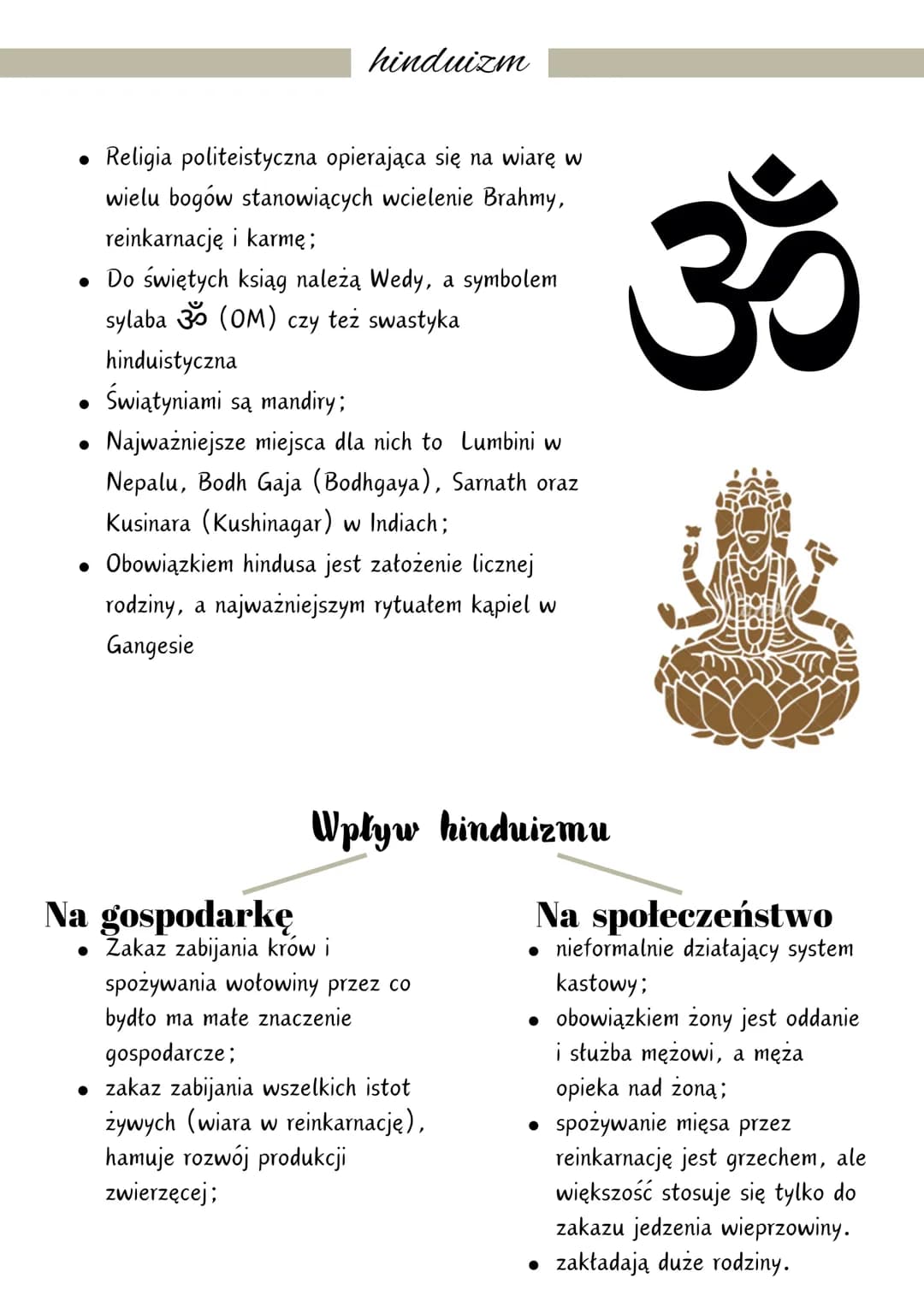 RELIGIE ŚWIATA
Religia to system wierzeń oraz powiązanych z nimi obrzędów i zasad
moralnych. Kształtuje ona postawy życiowe i system wartośc