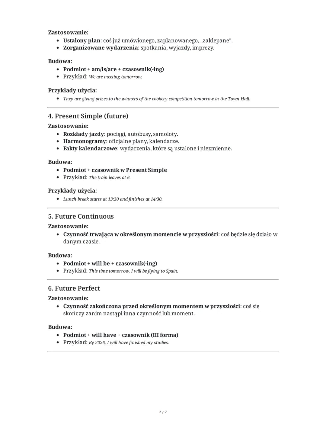 ## Future Forms - Użycie i Budowa (Summary)

Wprowadzenie

W języku angielskim istnieje kilka sposobów wyrażania przyszłości, z których każd