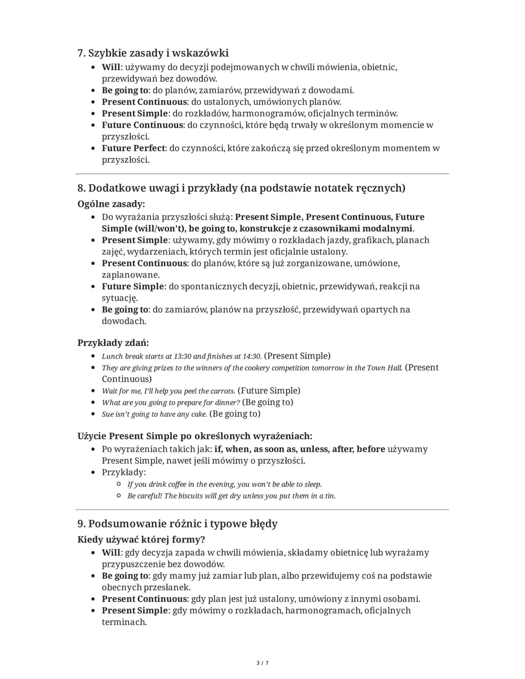 ## Future Forms - Użycie i Budowa (Summary)

Wprowadzenie

W języku angielskim istnieje kilka sposobów wyrażania przyszłości, z których każd