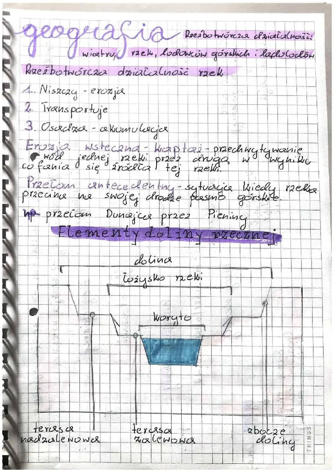 Rzeźbotwórcza działalność wiatru, rzek, lodowców górskich i Lądolodów