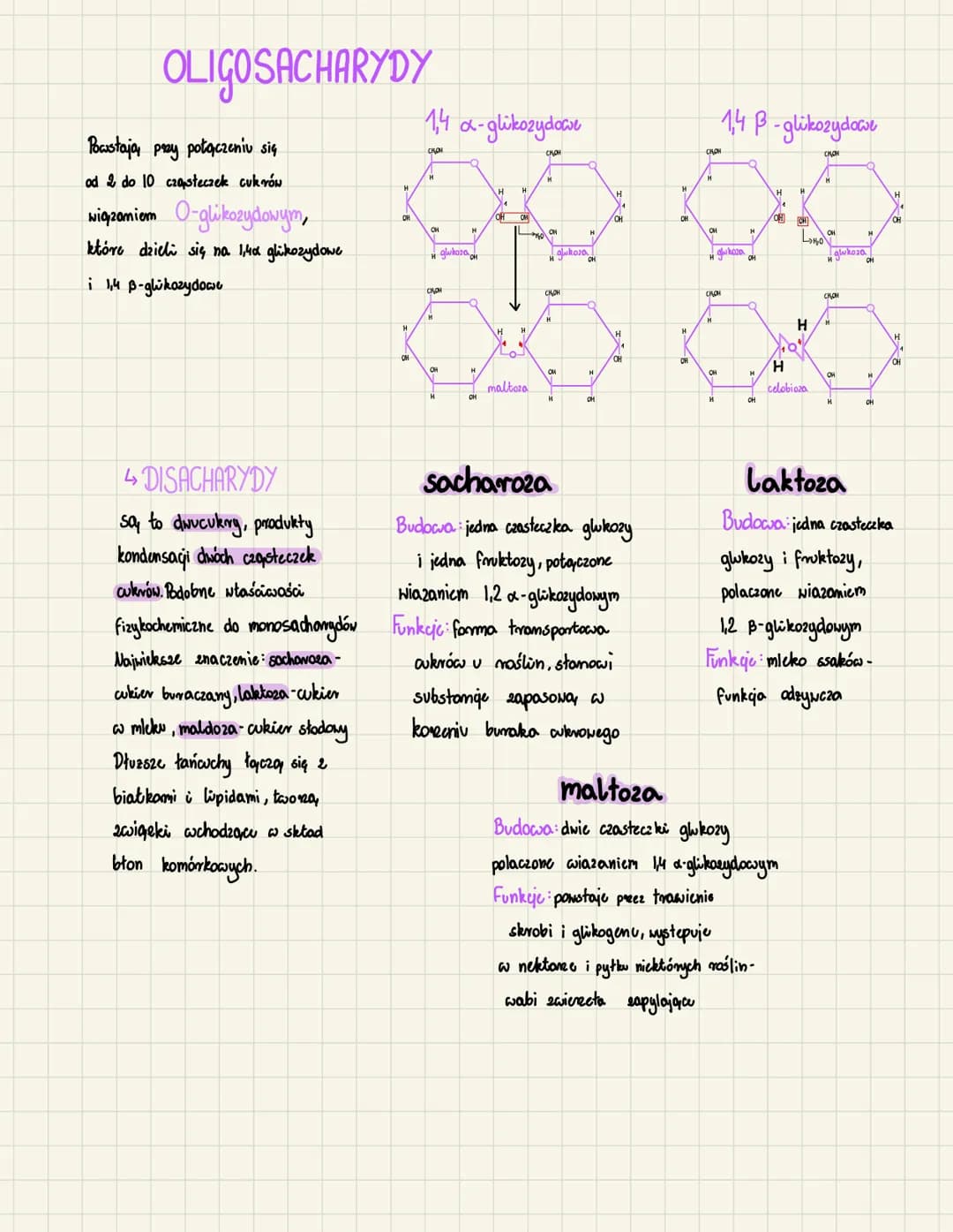 CUKRY HEGLOWODANY-SACHARYDY
Glukoza → C₂ H₂O₂
MONO SACHARYDY
wkry proste, jednowkry, zwykle
zawierają, od 3 do 8 atomów węgla.
nazywamy je k