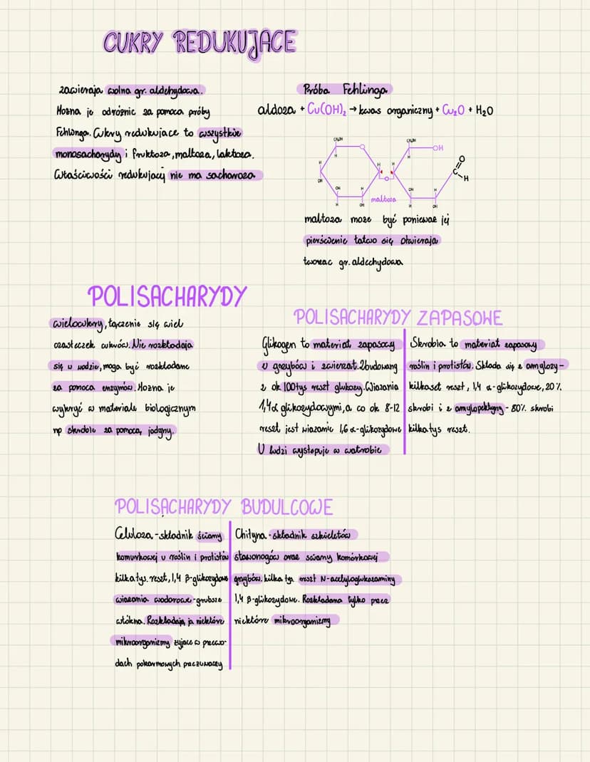 CUKRY HEGLOWODANY-SACHARYDY
Glukoza → C₂ H₂O₂
MONO SACHARYDY
wkry proste, jednowkry, zwykle
zawierają, od 3 do 8 atomów węgla.
nazywamy je k