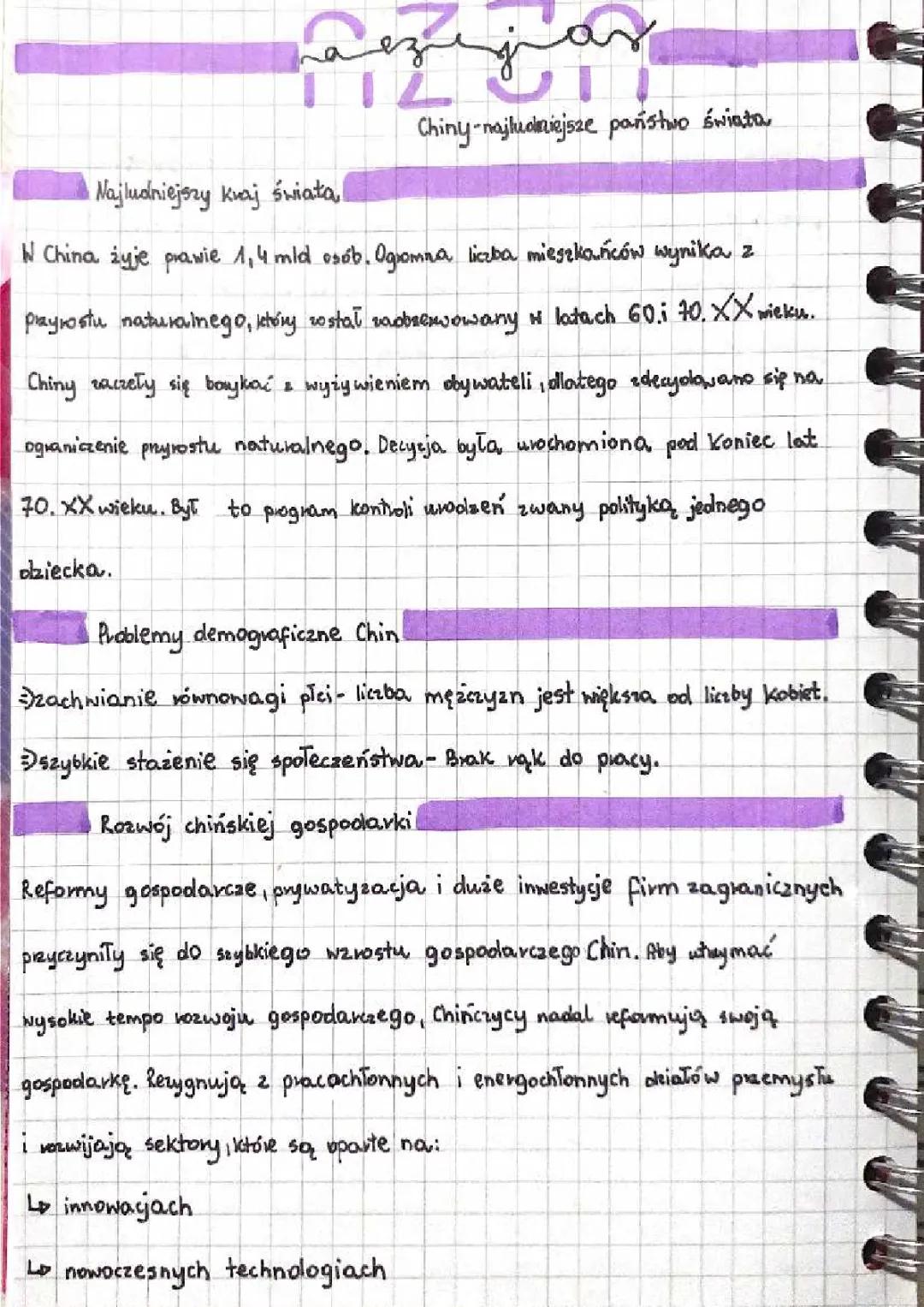 Chiny-najludniejsze państwo świata