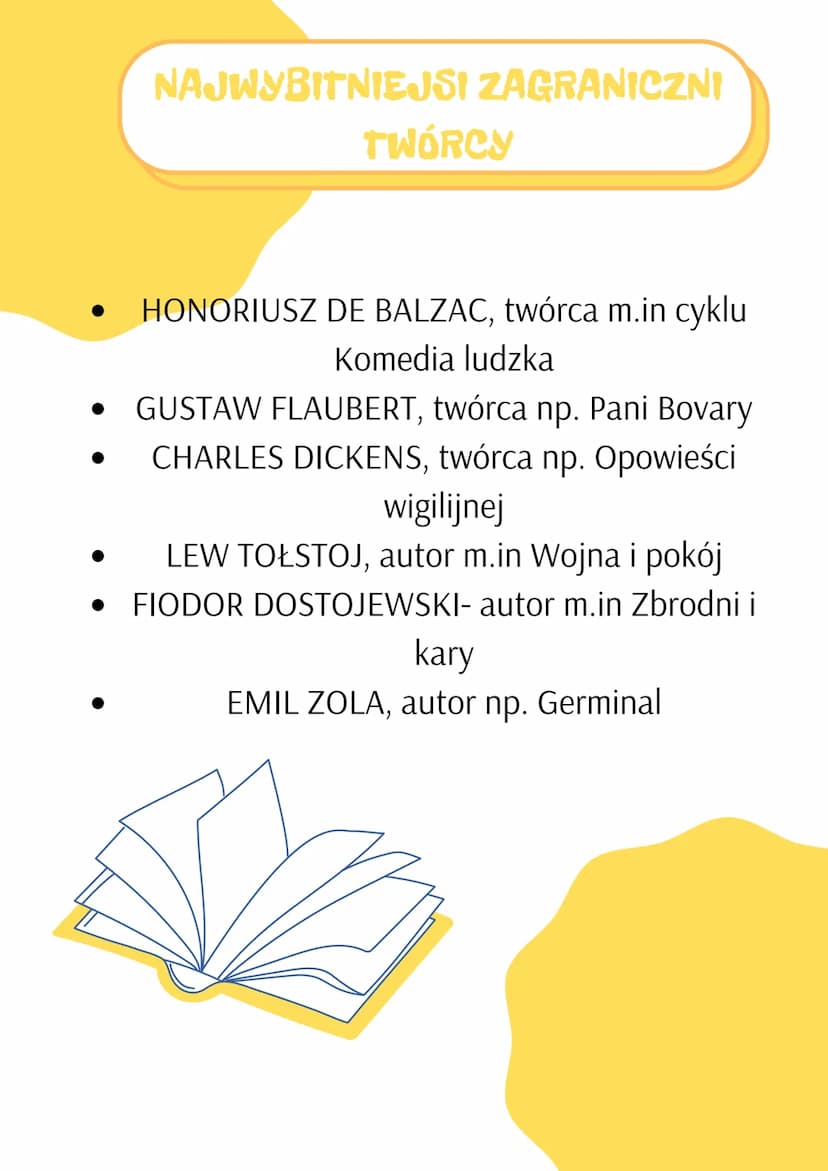 polska nazwa epoki wywodzi się od
dzieła Augusta Comte'a Kurs filozofii
pozytywnej. W innych krajach Europy
okres ten jest nazywany realizme