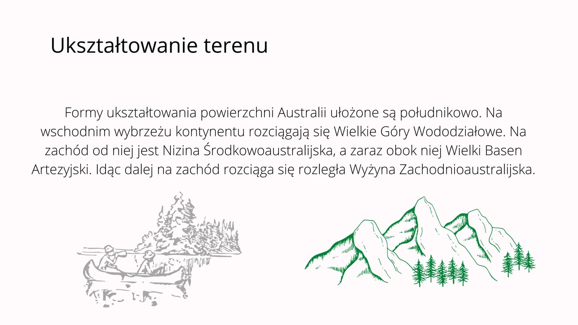 Środowisko
przyrodnicze Australii i
Oceanii Położenie
• jest najmniejszym kontynentem na Ziemi (7,7 mln km2)
leży na półkulach południowej i