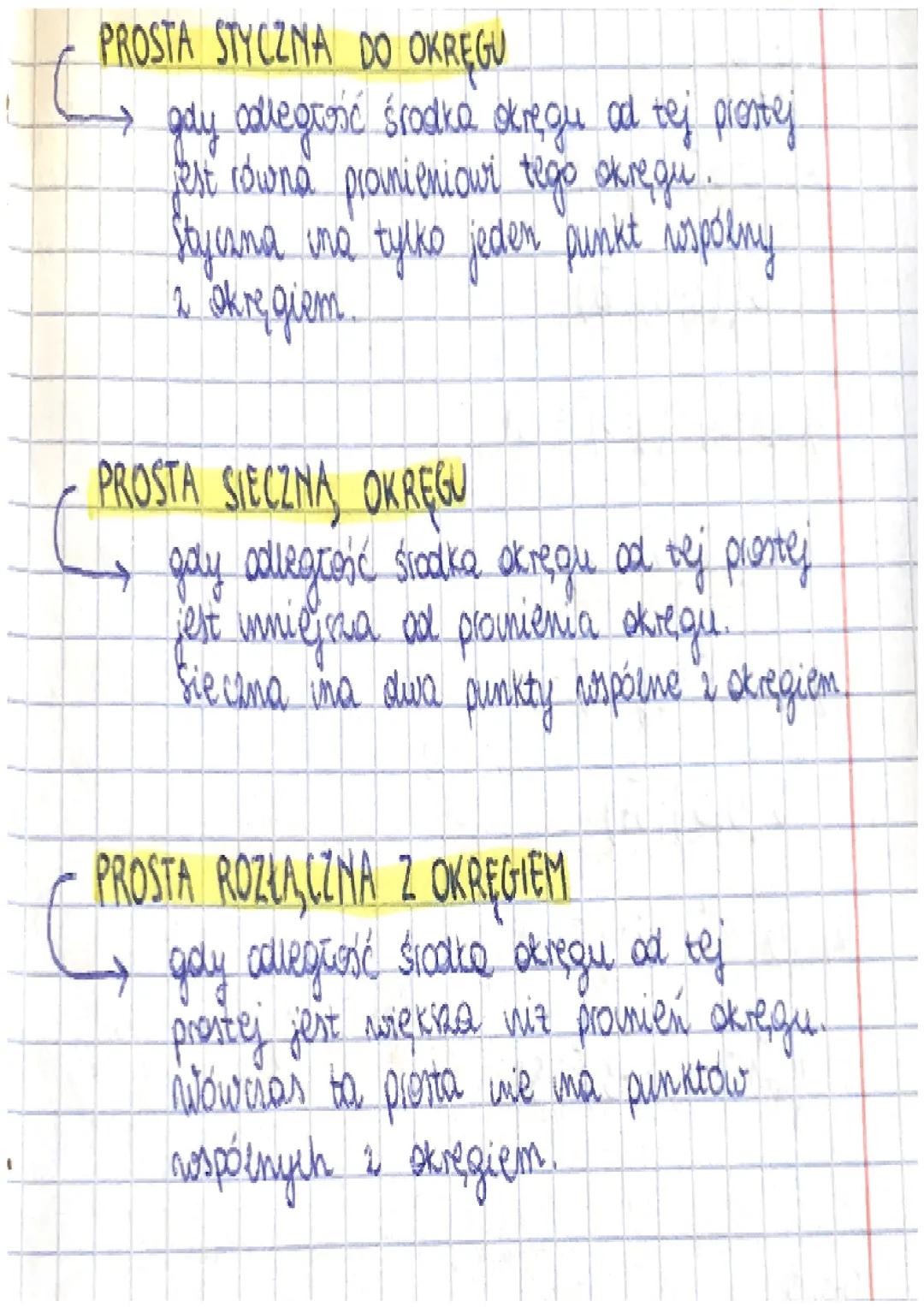 # ROWNANIE OKRĘGU

ROWNANIE KANONICZNE OKRĘGU

←

$(x-x_s)^2 + (y-y_s)^2 = r^2$

r>0 → promien

S(xs, ys)

Współrzędne kazdego punktu nalezą