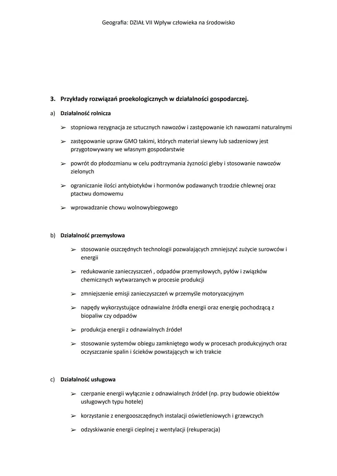 Geografia: DZIAŁ VII Wpływ człowieka na środowisko
1
Temat: Konflikt w relacji człowiek-środowisko przyrodnicze.
1. Środowisko przyrodnicze 