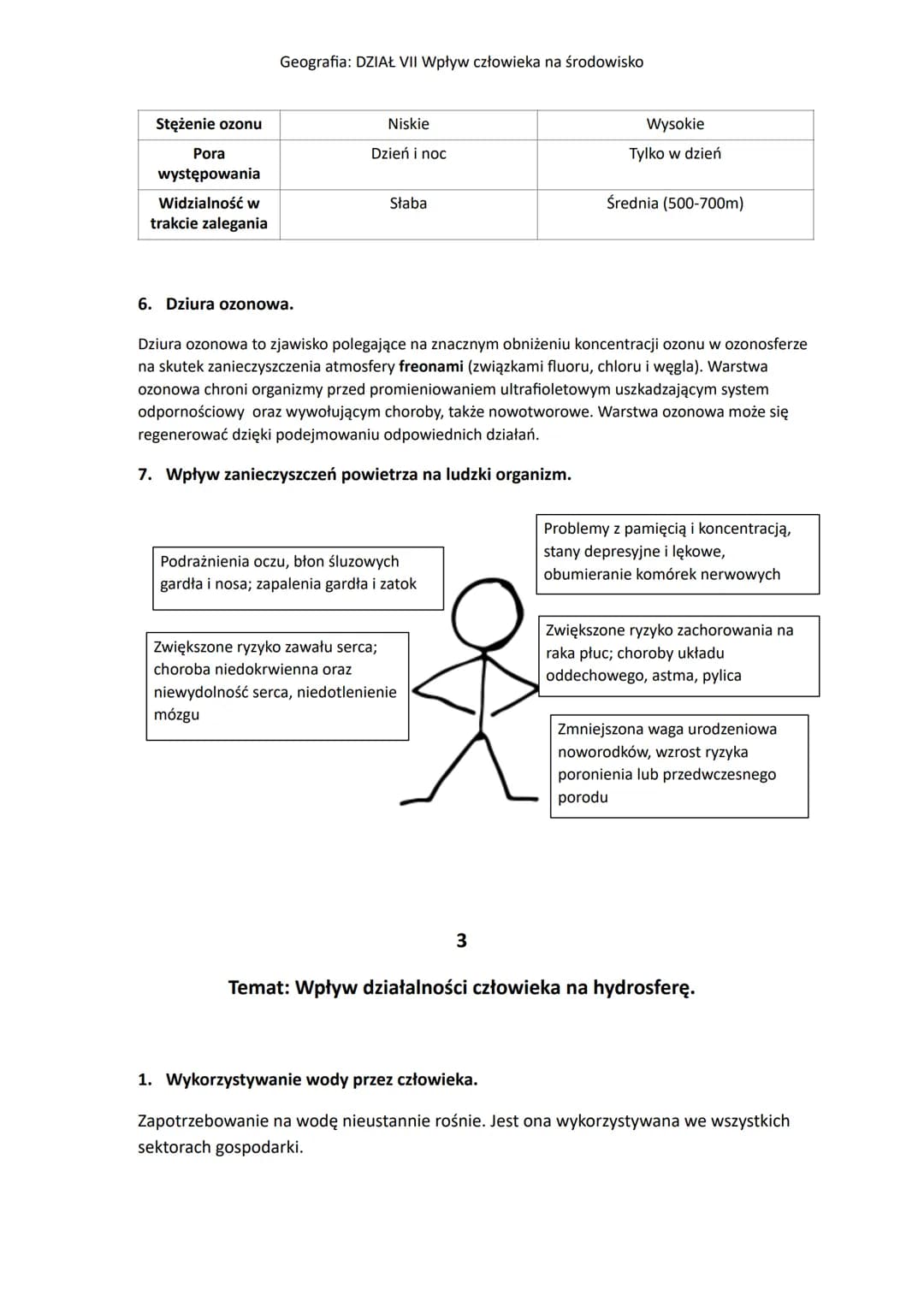 Geografia: DZIAŁ VII Wpływ człowieka na środowisko
1
Temat: Konflikt w relacji człowiek-środowisko przyrodnicze.
1. Środowisko przyrodnicze 