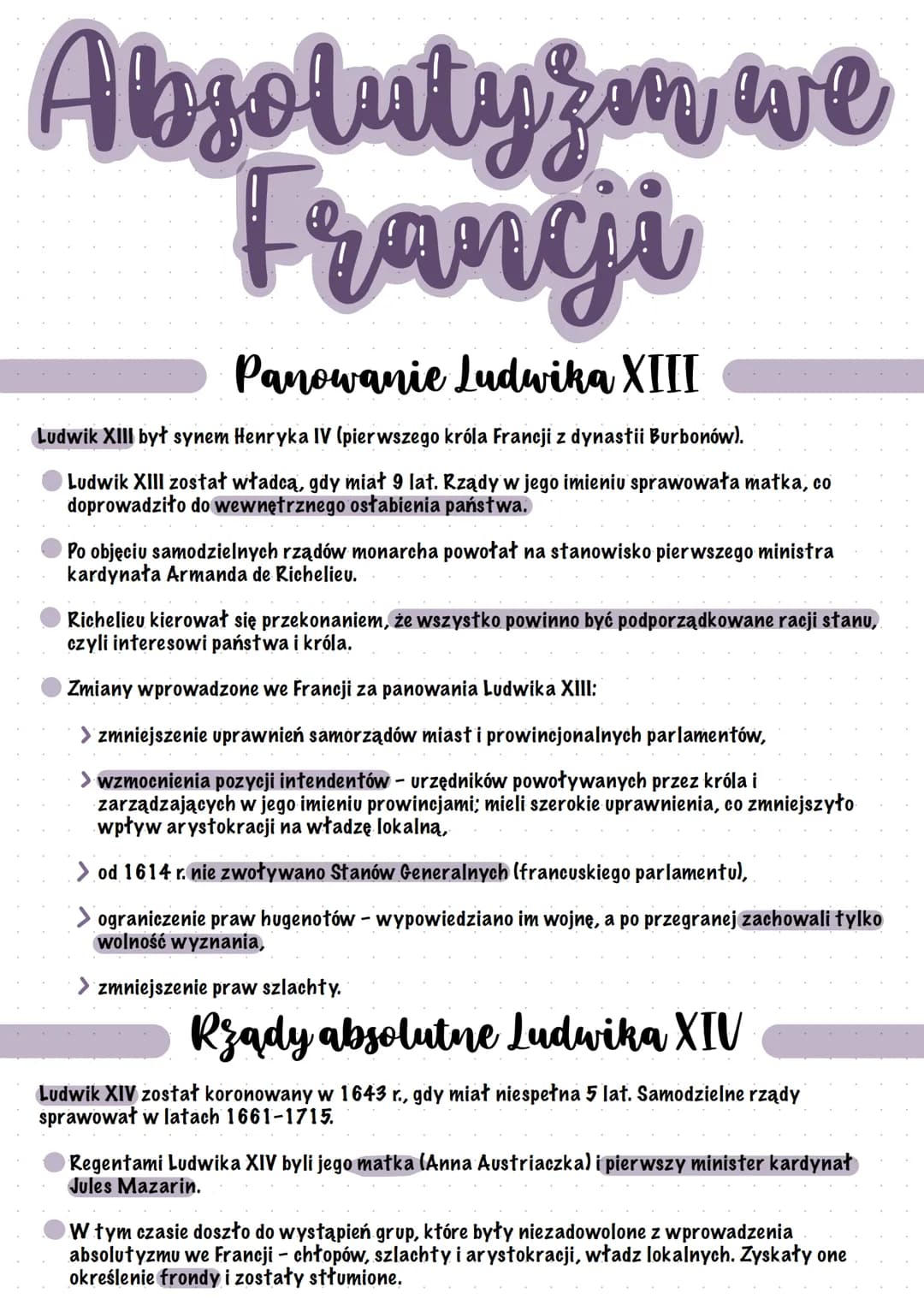 Jakie Były Pozytywne I Negatywne Cechy Monarchii Absolutnej Absolutyzm we Francji - Krótka Notatka dla Klasy 6 (Historia) - Knowunity