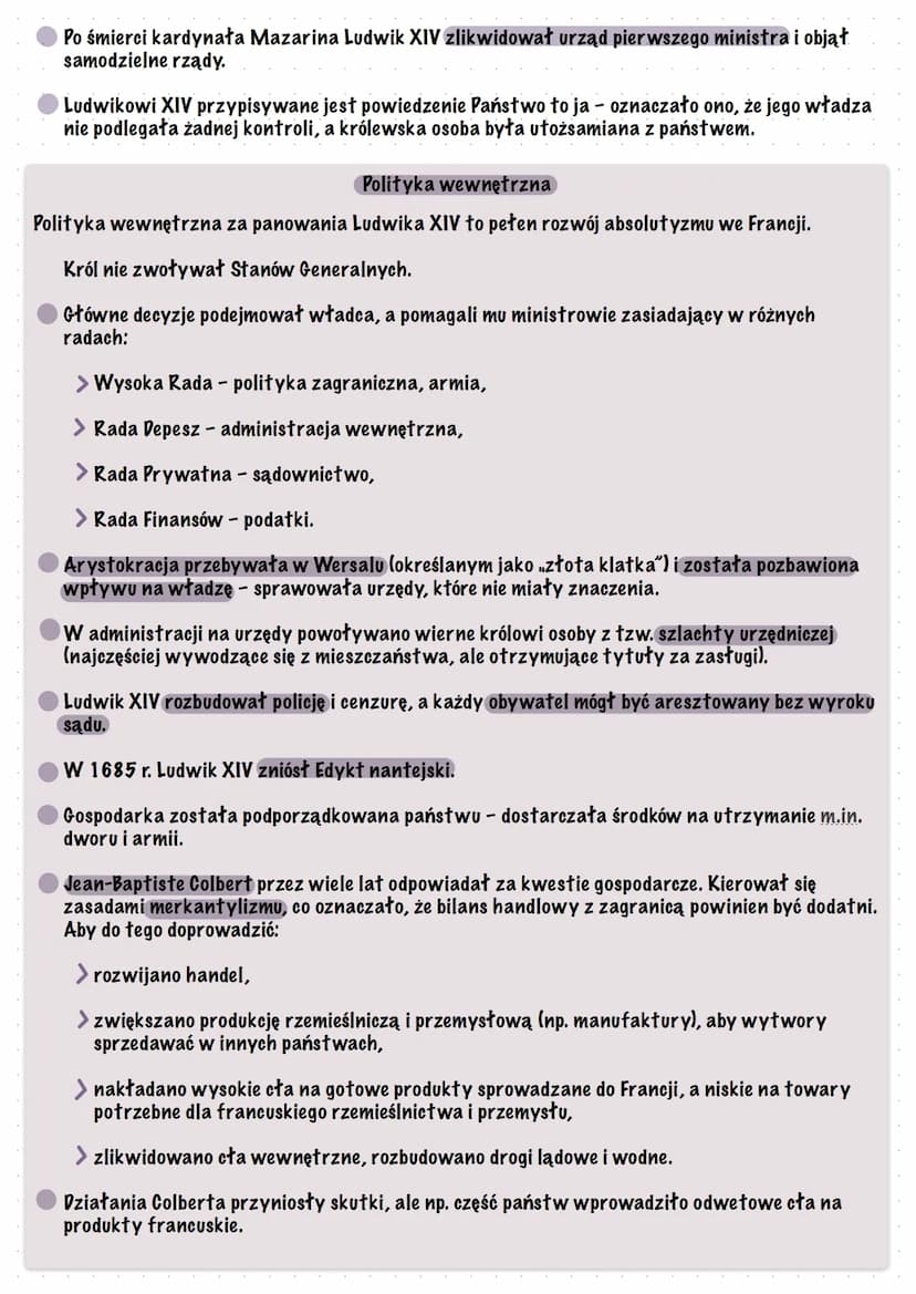 Absoluty & m we
Franci
Panowanie Ludwika XIII
Ludwik XIII był synem Henryka IV (pierwszego króla Francji z dynastii Burbonów).
Ludwik XIII z