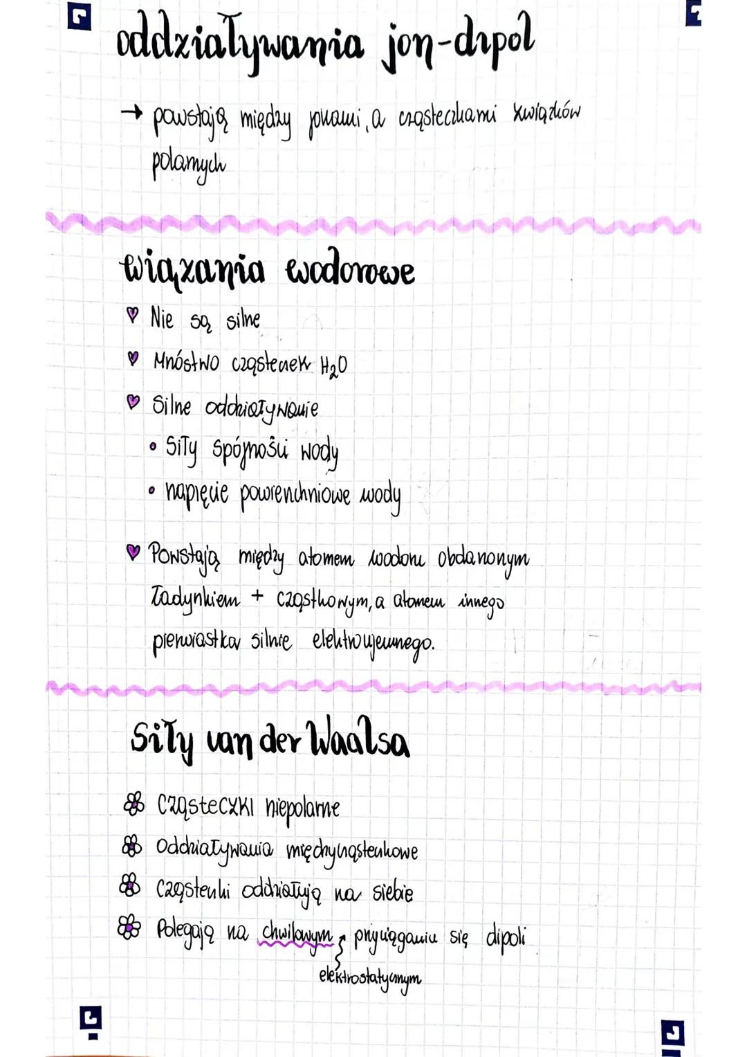 r
ODDZIAŁYWANIA
CHEMICZNE
wiązania chemiczne (SILNE)
Które łączą atomy w cząsteczki pierwiastków lub związków
chemicznych
oddziaływania międ