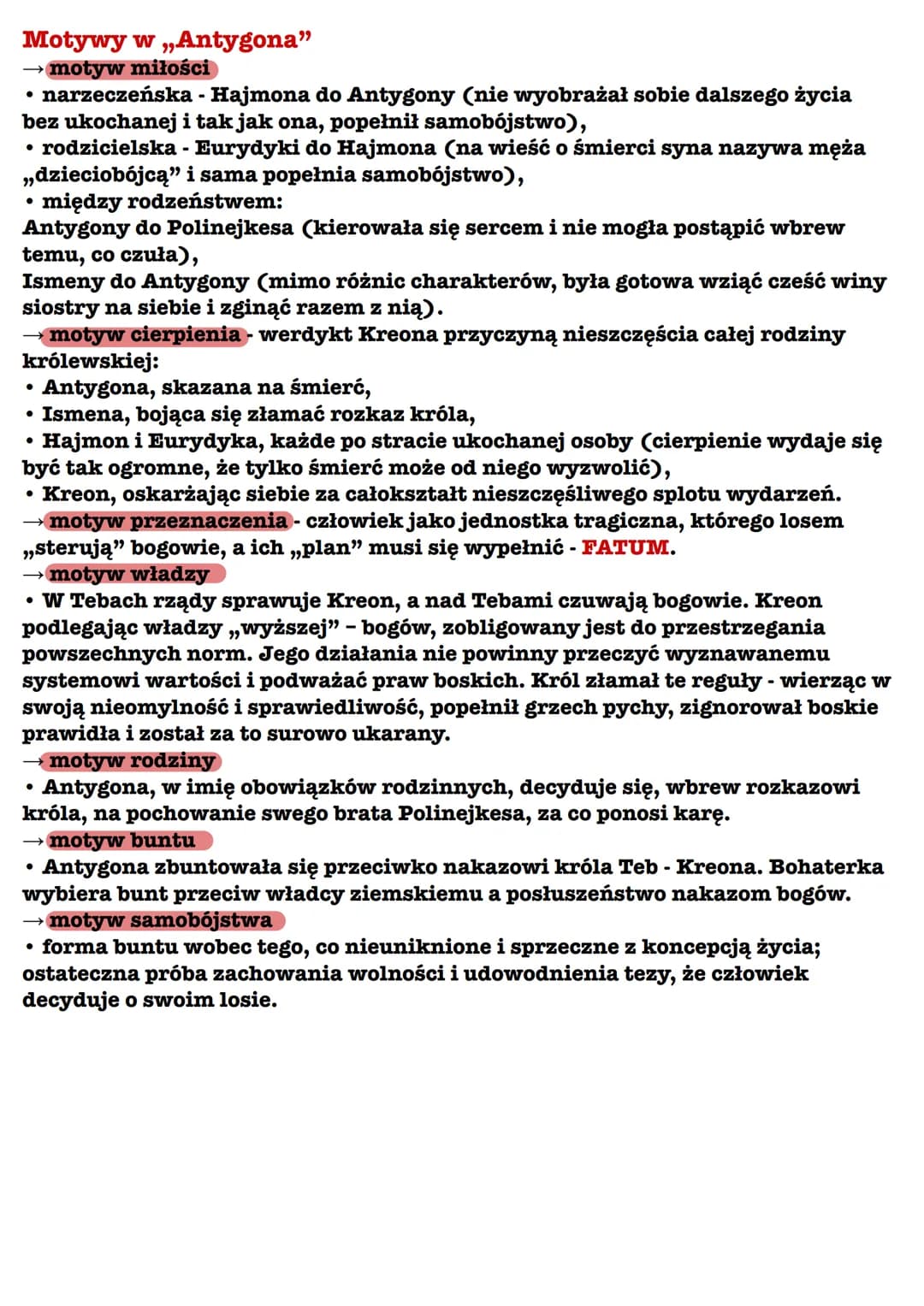 Antygona
Czas wydarzeń: jeden dzień - od wschodu do zachodu słońca.
Miejsce wydarzeń: pałac królewski w starożytnych Tebach.
Bohaterowie :
A