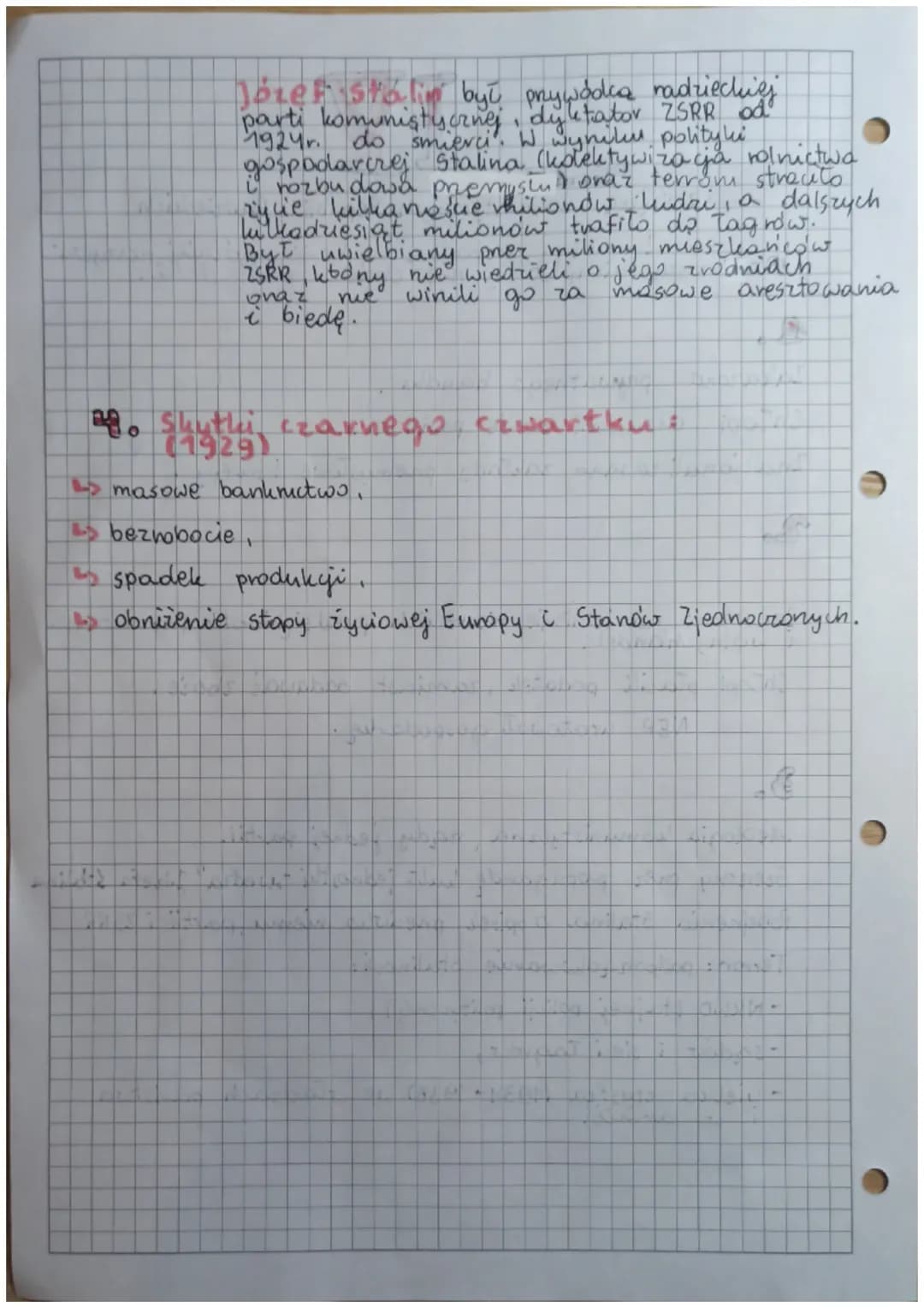historia IV
25RR-Związek Socjalistycznych Republik Radzieckich
Kulaki - Zamoiny gospodar w Rosji, później nazywa
no tak wszystkich, ktony ni