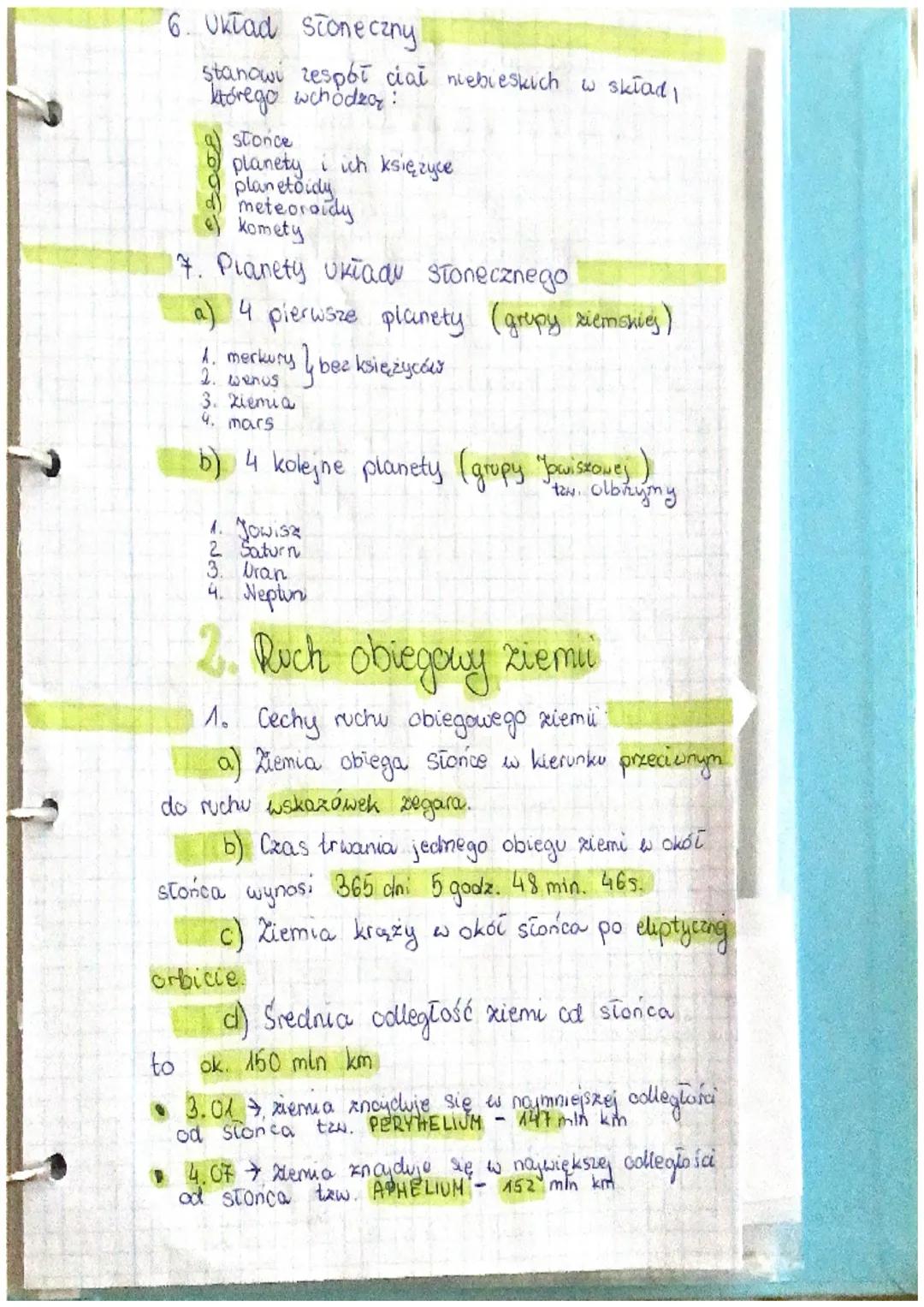 Π
Ziemian wren
wszechświecien

1. Wszechświat i ziemia

1. Teorie dot, poznawania wszechświata

a) geocentryczna PTOLEMEUSZA - Zakłada że:
	