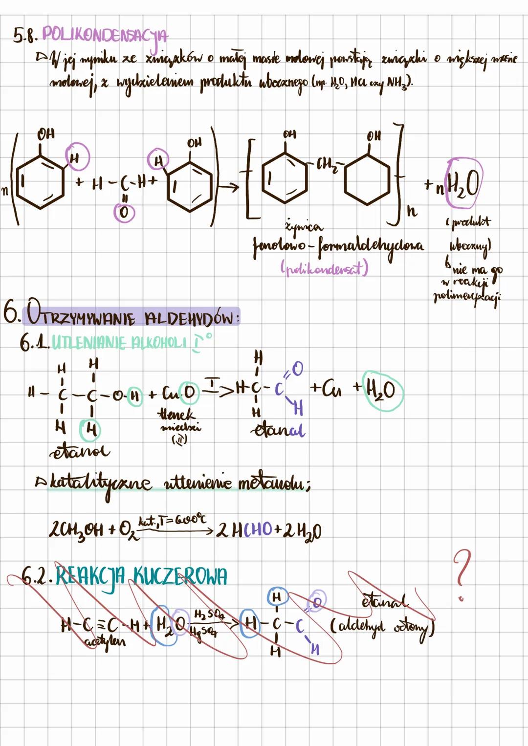 Aldehydy
1. WZÓR OGÓLNY
H
*
gr. Karbonylona
grupa kurboaldehydona ->zawsze na końcu Tańcucha
* poxy motanalu zamiast R jest po prostu. H.
2.