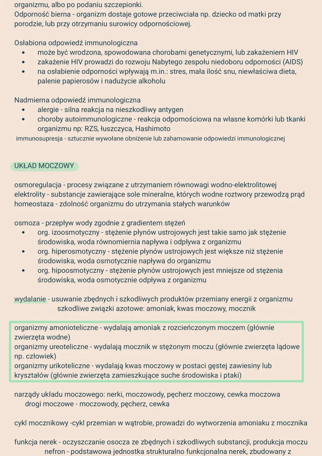 2.
Układy narządów i ich funkcje:
1. Układ powłokowy - skóra - chroni przed urazami mechanicznymi i infekcjami,
3.
ANATOMIA I FIZJOLOGIA CZŁ