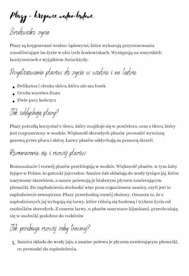 Know Płazy - kręgowce wodno-lądowe  thumbnail