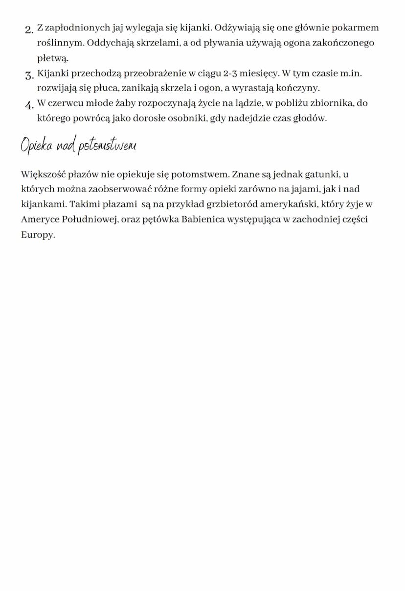 Plazy - kregowce wodno-lędowe
Środowisko życia
Płazy są kręgowcami wodno-lądowymi, które wykazują przystosowania
umożliwiające im życie w ob